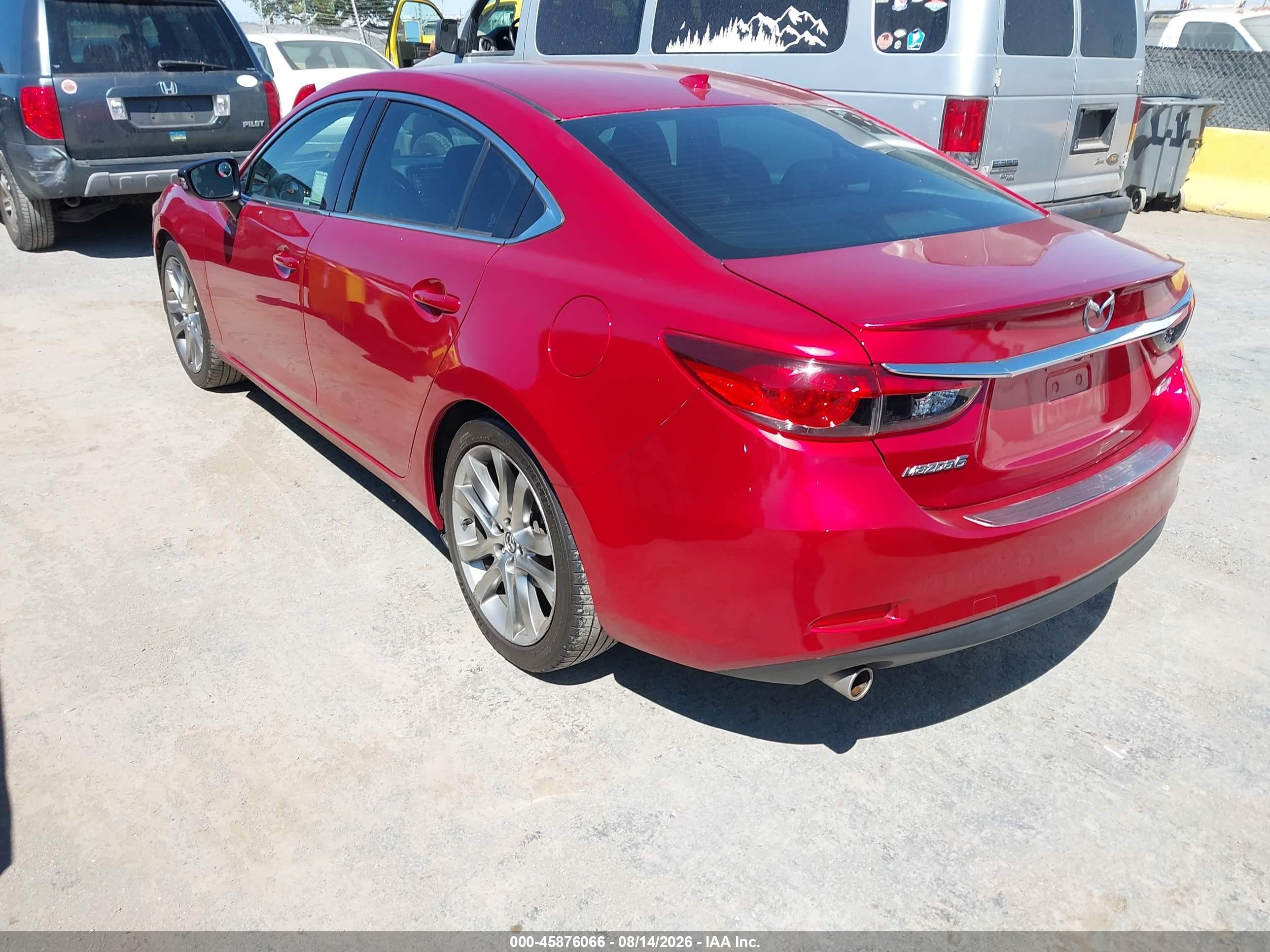 2014 Mazda Mazda6 I Grand Touring Красный vin: JM1GJ1W52E1107492