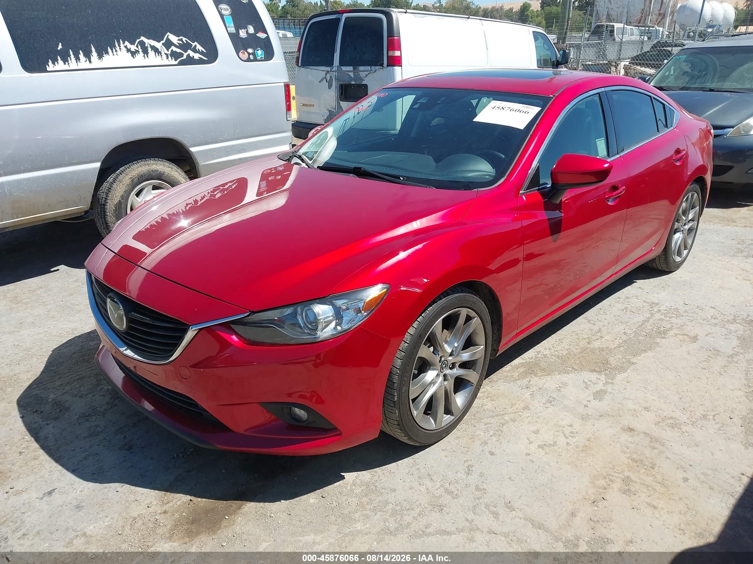 2014 Mazda Mazda6 I Grand Touring Красный vin: JM1GJ1W52E1107492