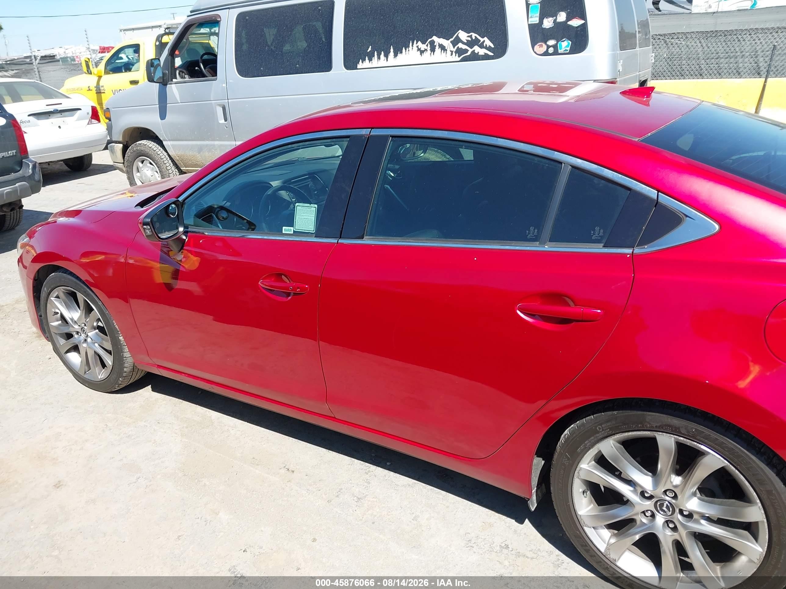 2014 Mazda Mazda6 I Grand Touring Красный vin: JM1GJ1W52E1107492