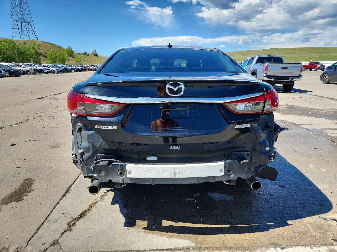 2015 Mazda 6 Grand Touring Black vin: JM1GJ1W52F1179195