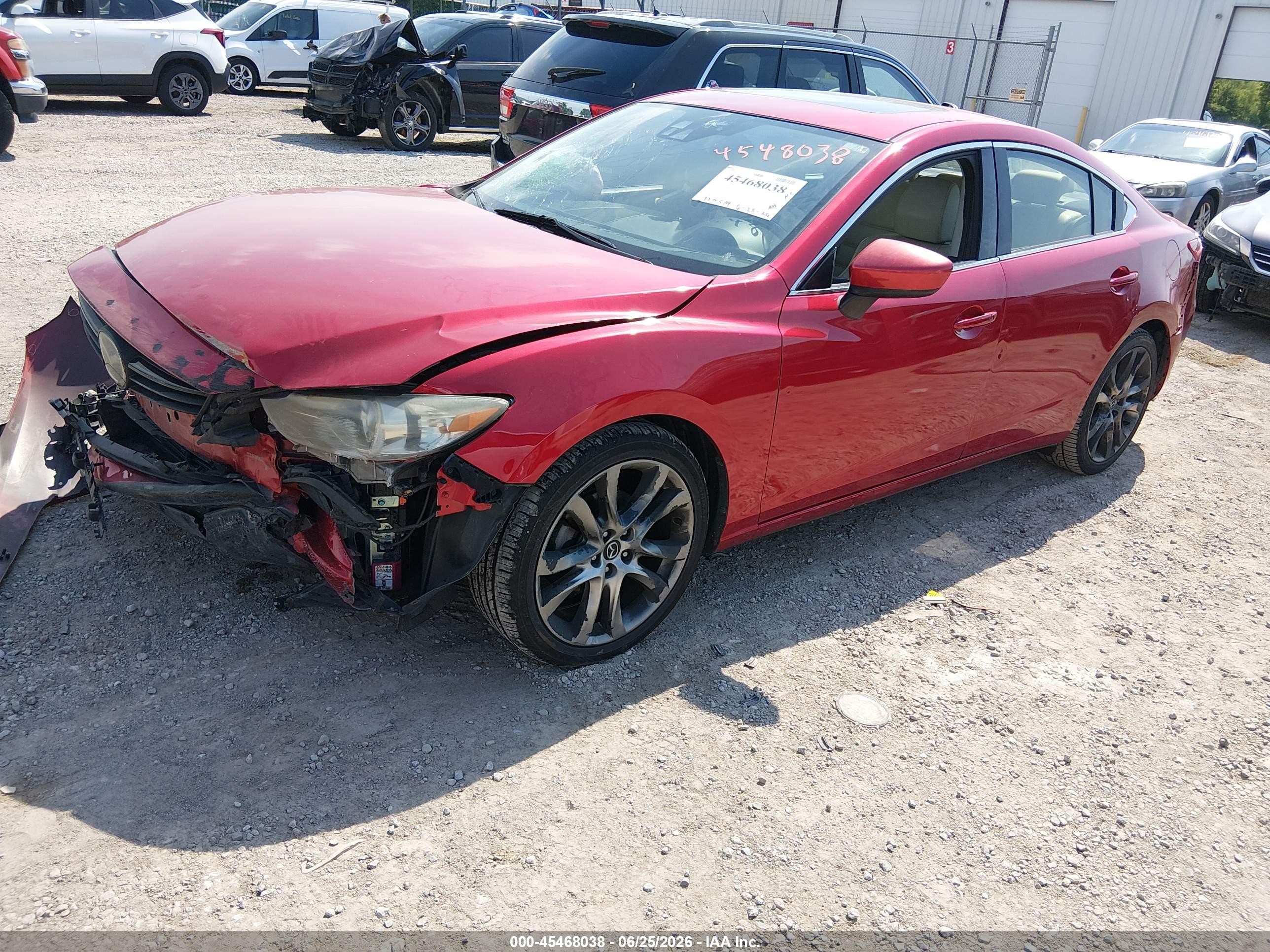 2015 Mazda Mazda6 I Grand Touring Красный vin: JM1GJ1W52F1204760