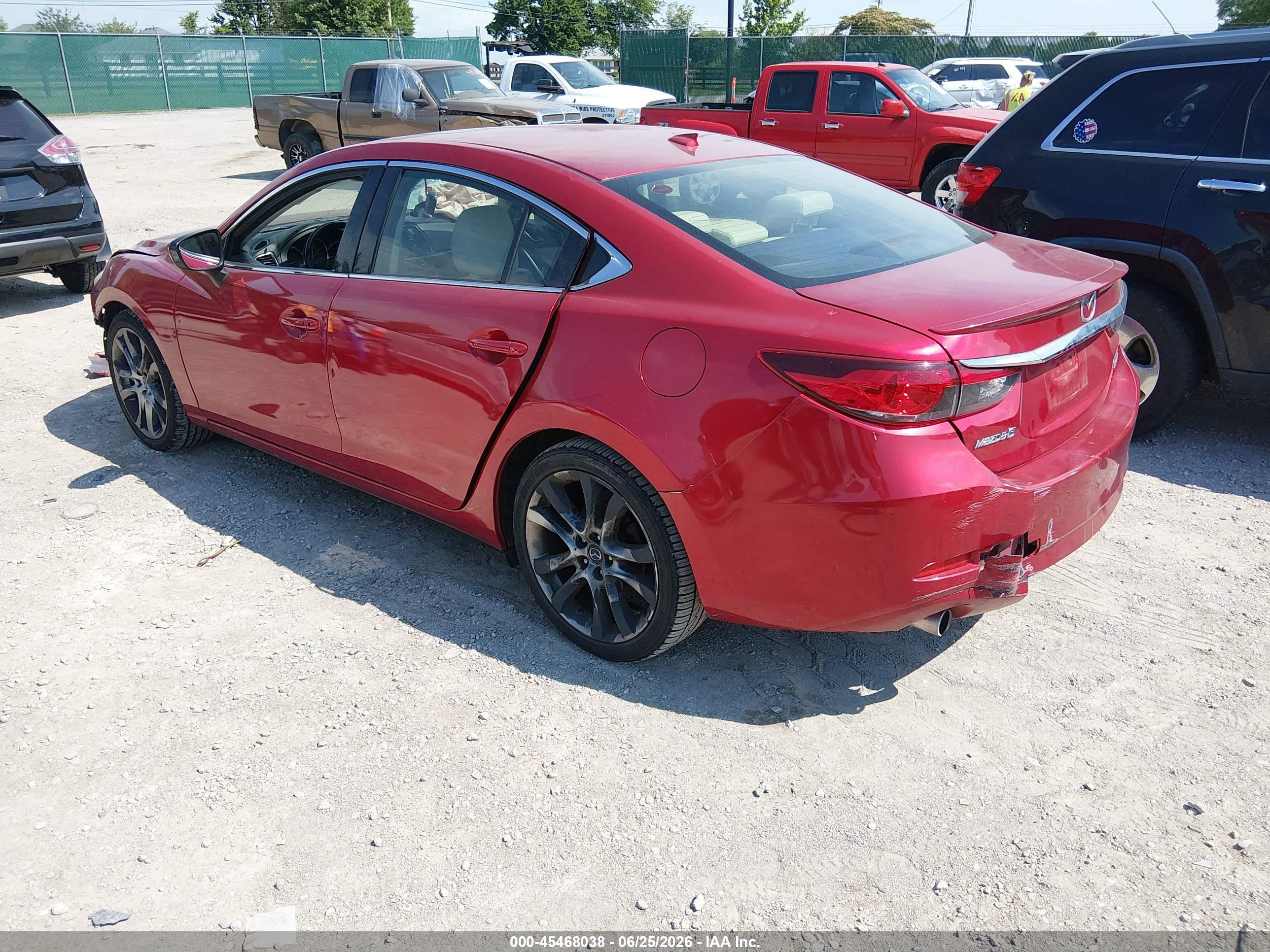 2015 Mazda Mazda6 I Grand Touring Красный vin: JM1GJ1W52F1204760
