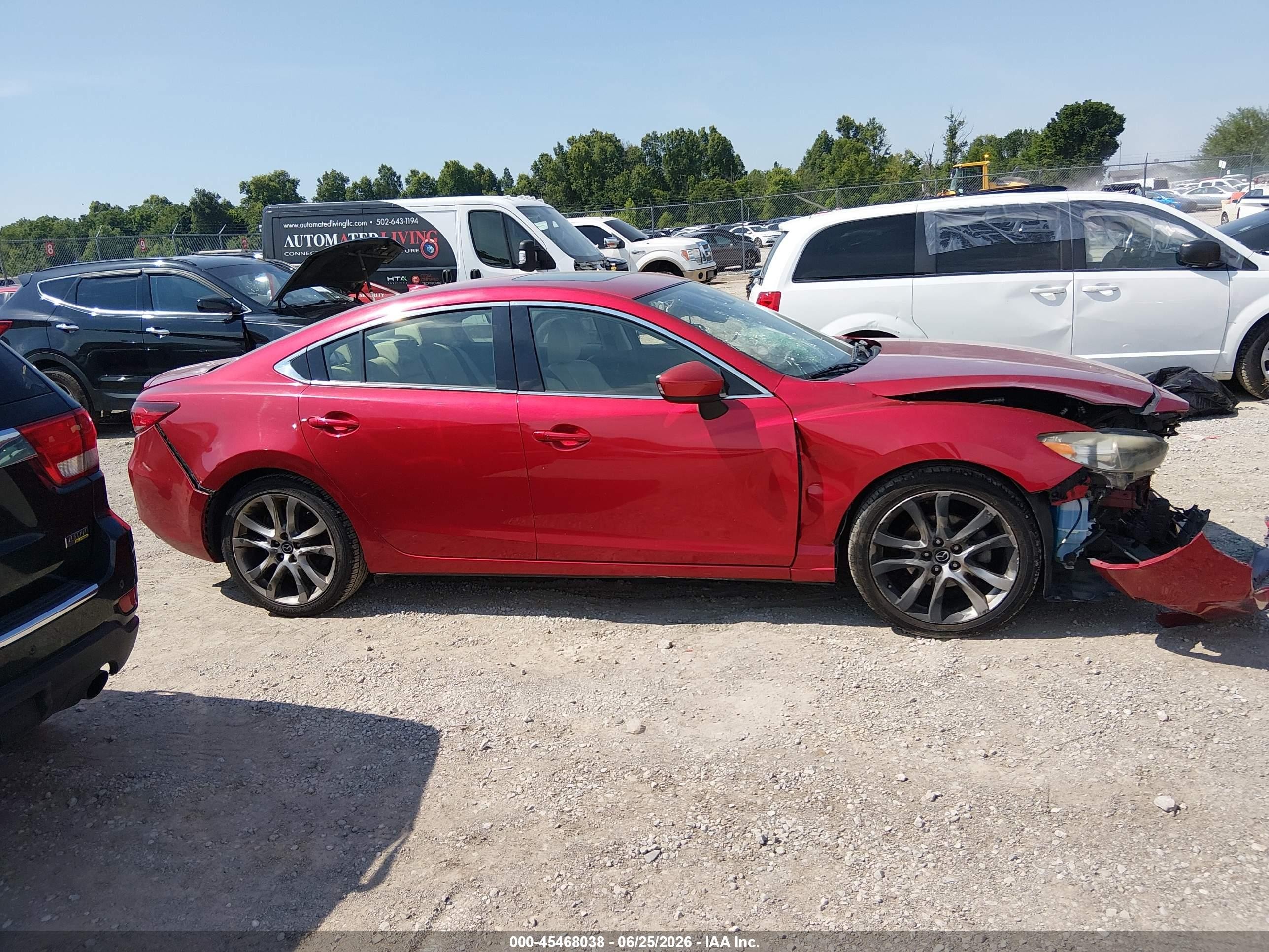 2015 Mazda Mazda6 I Grand Touring Красный vin: JM1GJ1W52F1204760