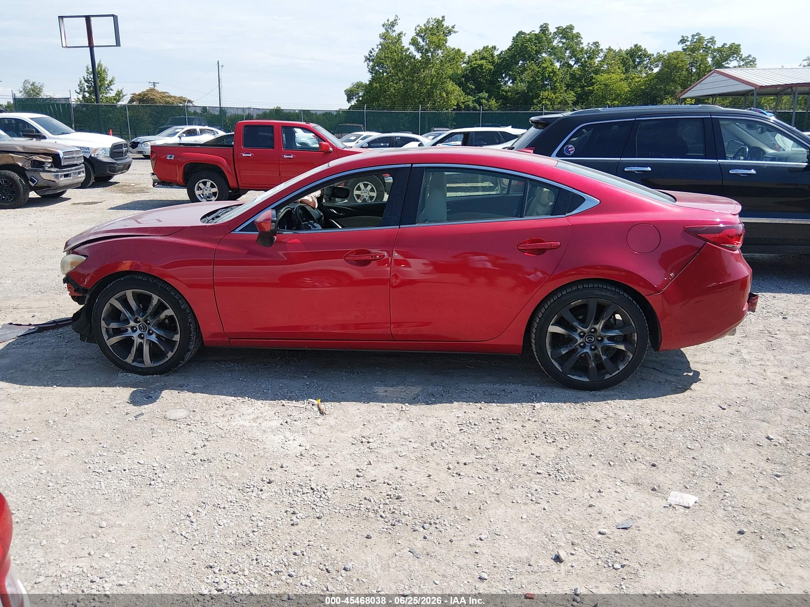 2015 Mazda Mazda6 I Grand Touring Красный vin: JM1GJ1W52F1204760