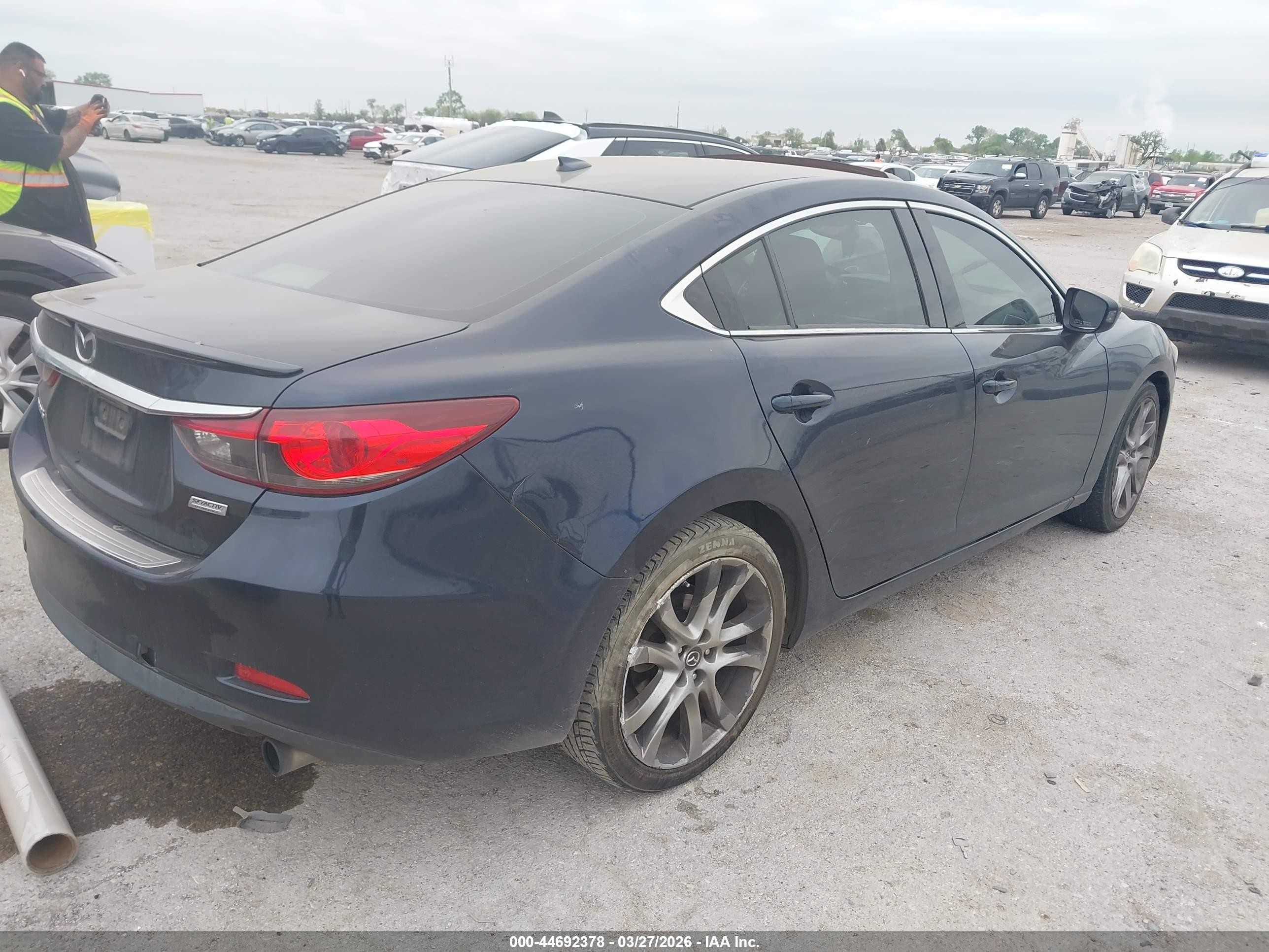 2015 Mazda Mazda6 I Grand Touring Blue vin: JM1GJ1W52F1212762