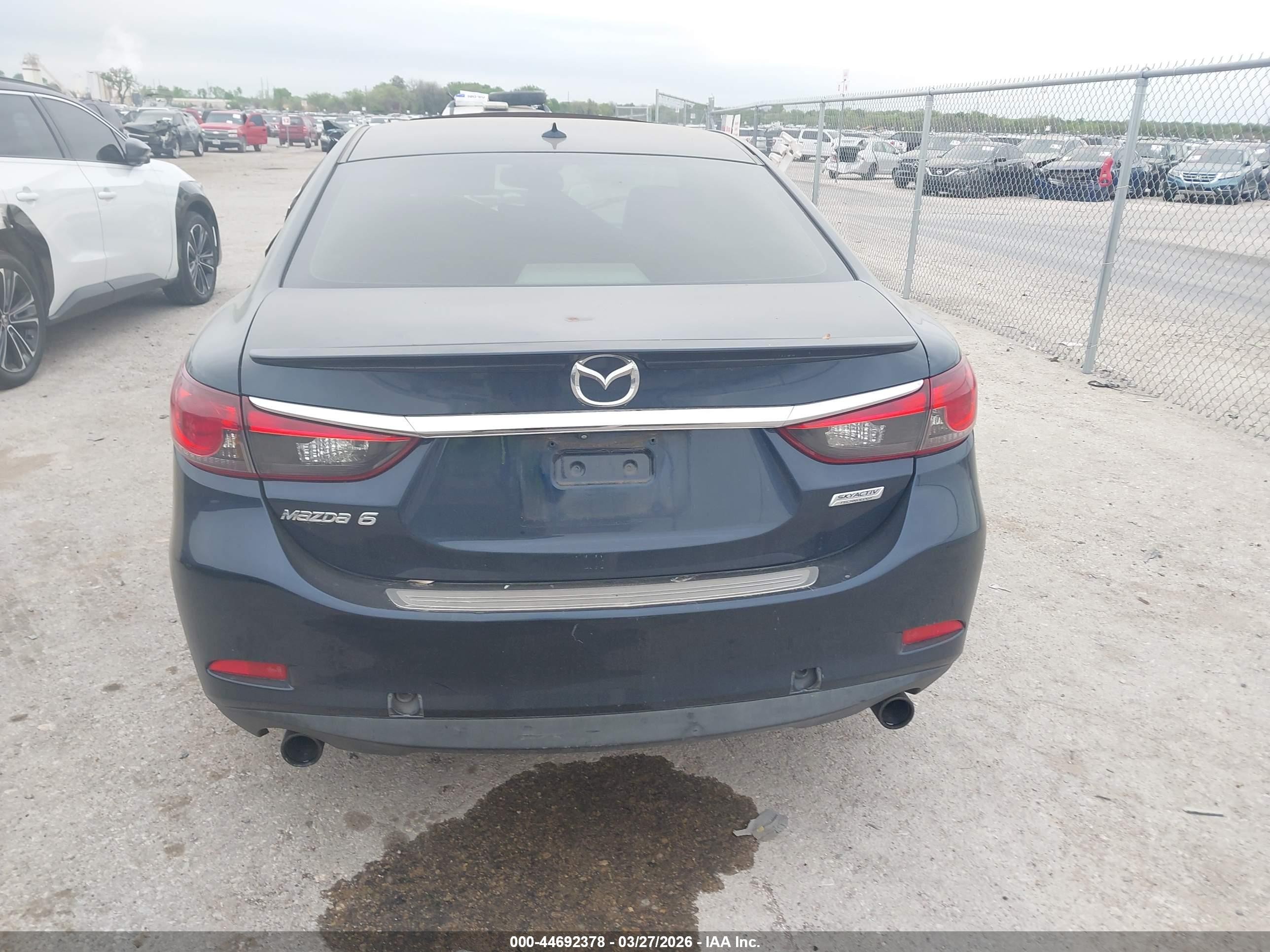 2015 Mazda Mazda6 I Grand Touring Blue vin: JM1GJ1W52F1212762