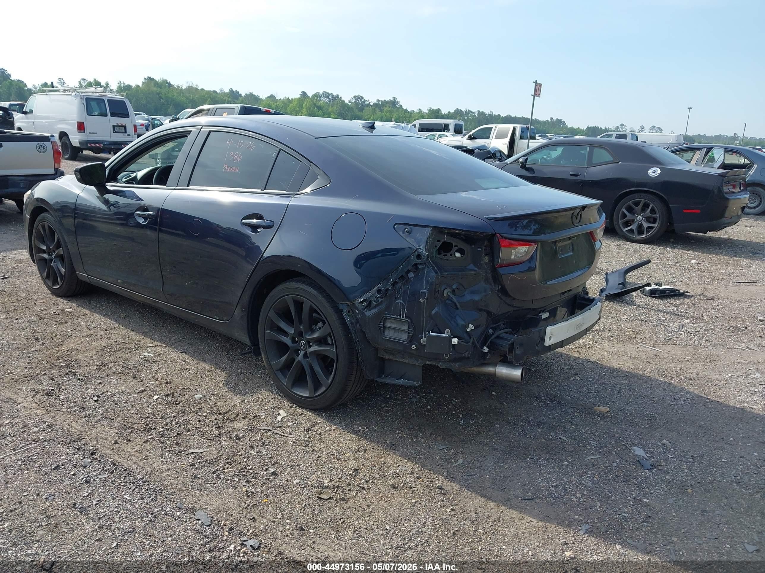2015 Mazda Mazda6 I Grand Touring Blue vin: JM1GJ1W52F1221249