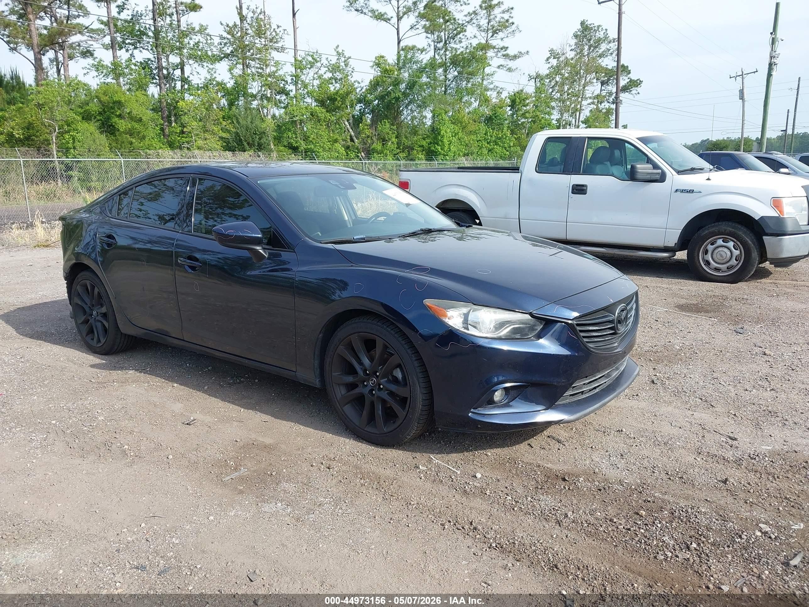 2015 Mazda Mazda6 I Grand Touring Blue vin: JM1GJ1W52F1221249