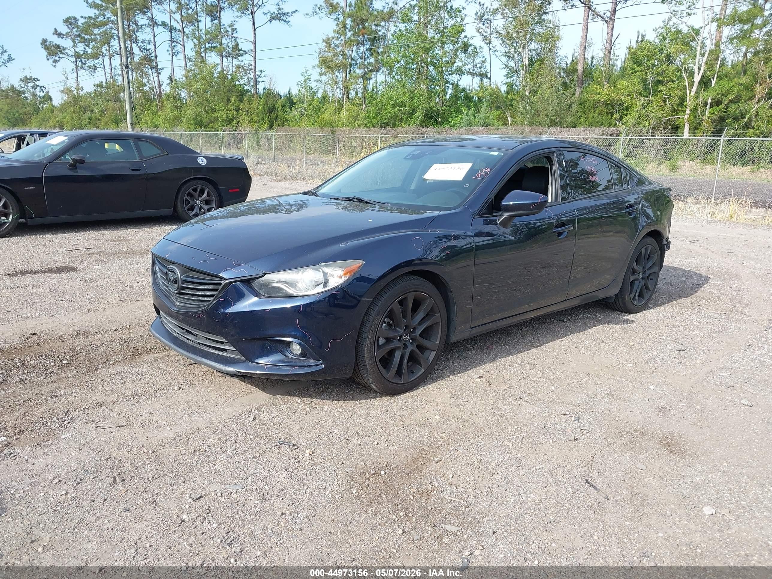 2015 Mazda Mazda6 I Grand Touring Blue vin: JM1GJ1W52F1221249