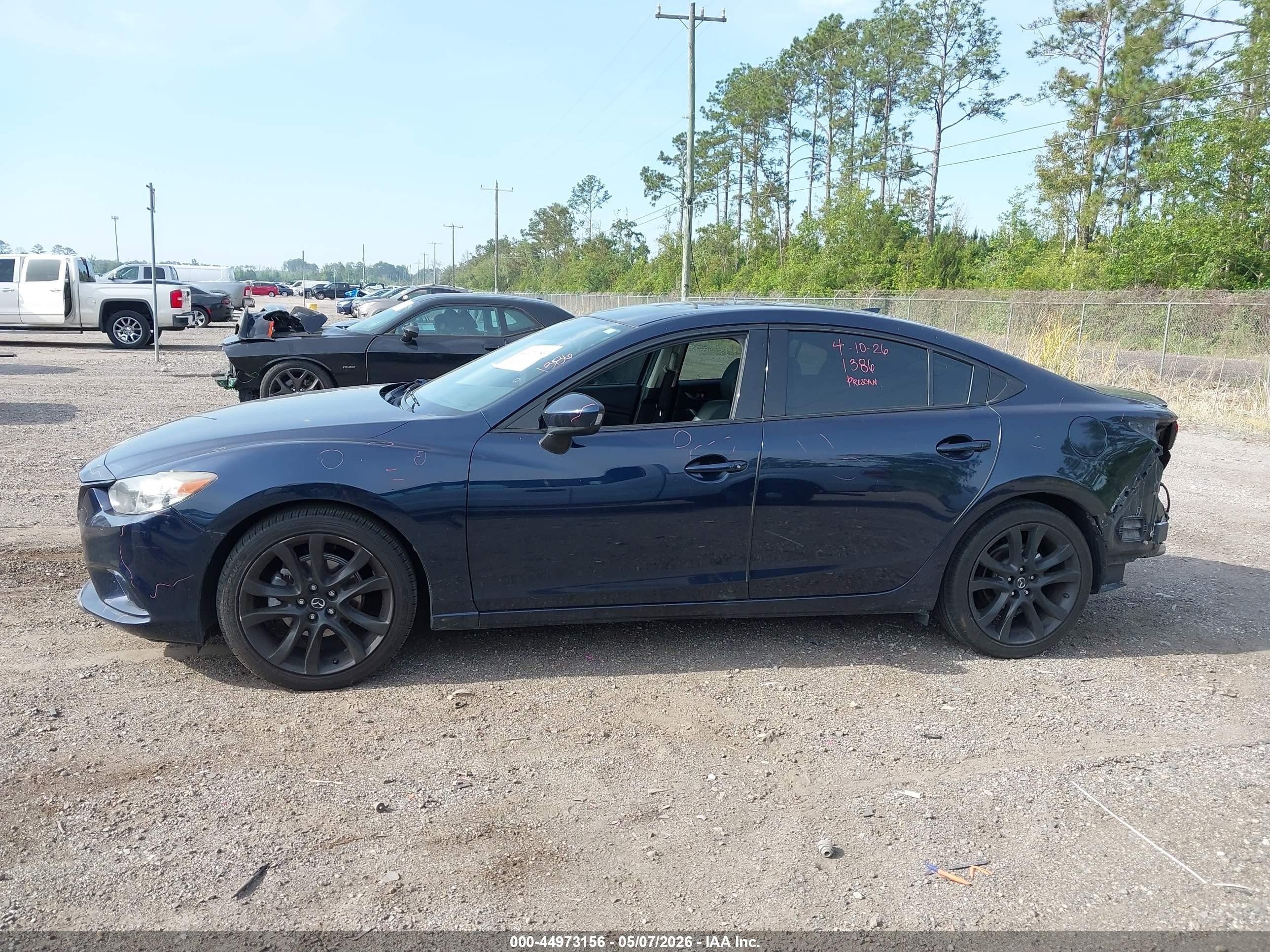 2015 Mazda Mazda6 I Grand Touring Blue vin: JM1GJ1W52F1221249