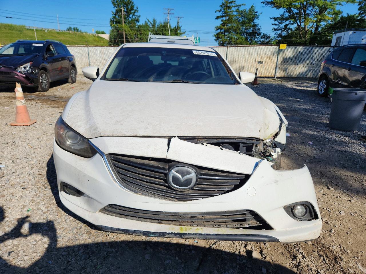 2014 Mazda 6 Grand Touring White vin: JM1GJ1W53E1108196