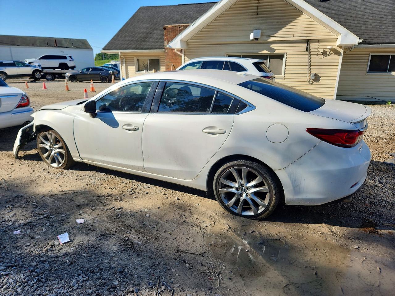 2014 Mazda 6 Grand Touring White vin: JM1GJ1W53E1108196