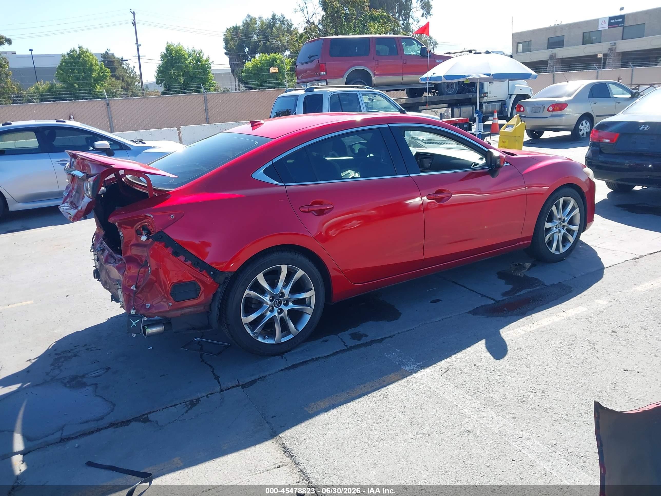 2014 Mazda Mazda6 I Grand Touring Red vin: JM1GJ1W53E1113673
