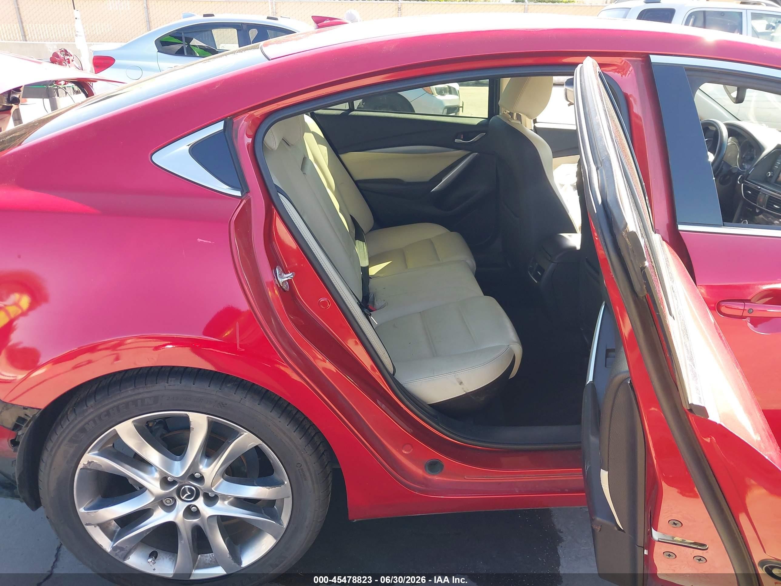 2014 Mazda Mazda6 I Grand Touring Red vin: JM1GJ1W53E1113673