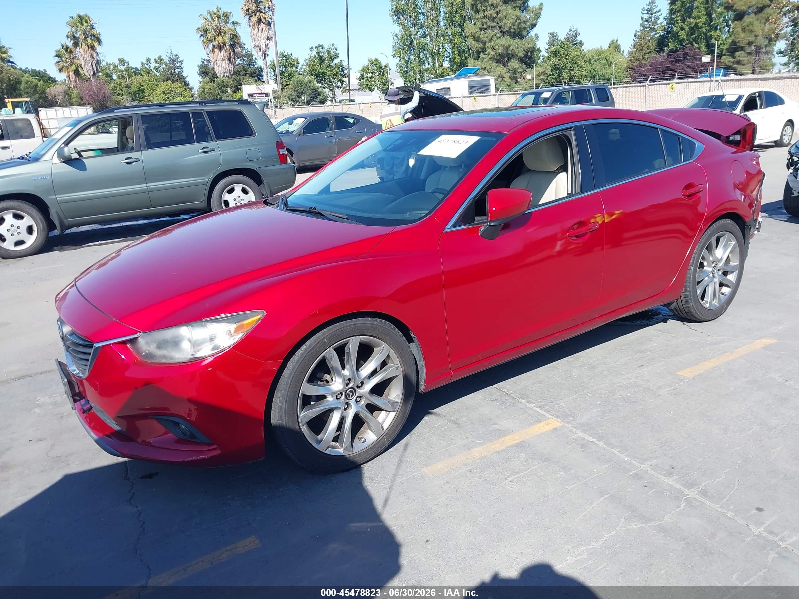 2014 Mazda Mazda6 I Grand Touring Red vin: JM1GJ1W53E1113673
