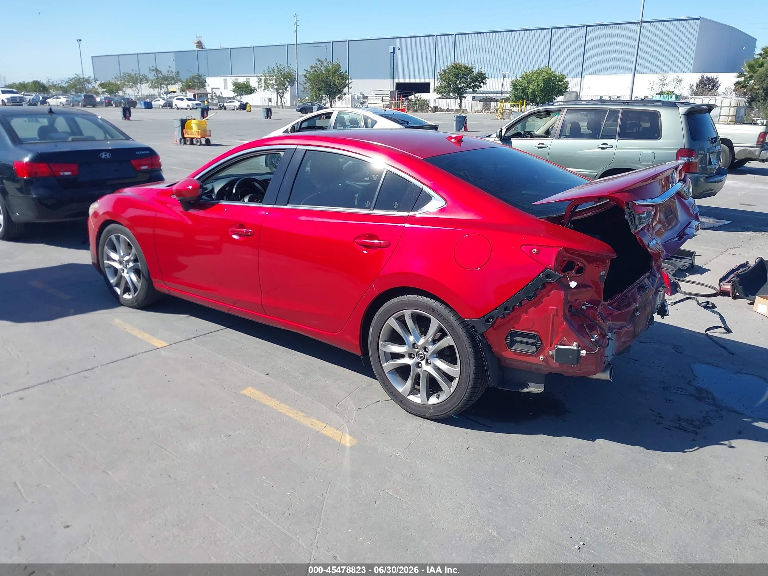 2014 Mazda Mazda6 I Grand Touring Red vin: JM1GJ1W53E1113673