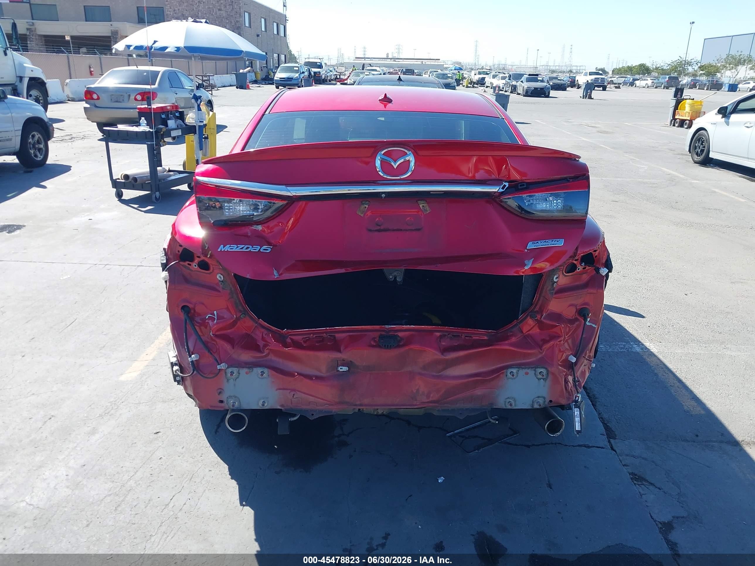 2014 Mazda Mazda6 I Grand Touring Red vin: JM1GJ1W53E1113673