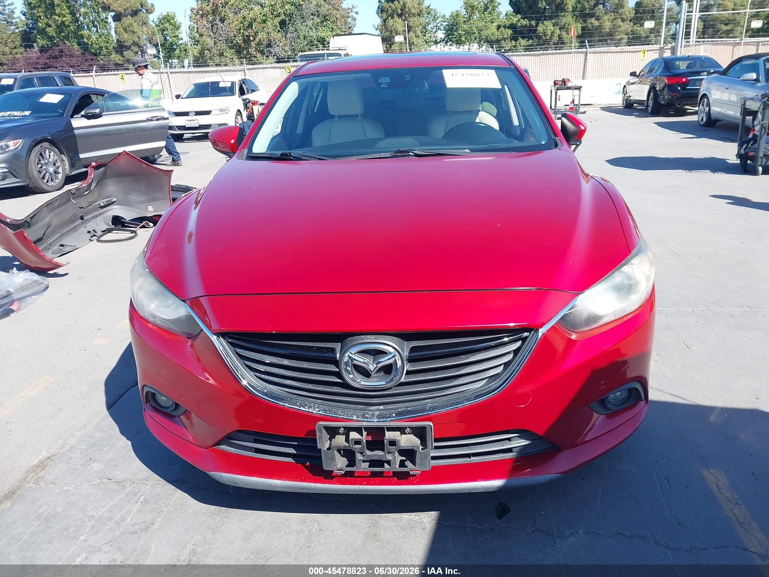 2014 Mazda Mazda6 I Grand Touring Red vin: JM1GJ1W53E1113673