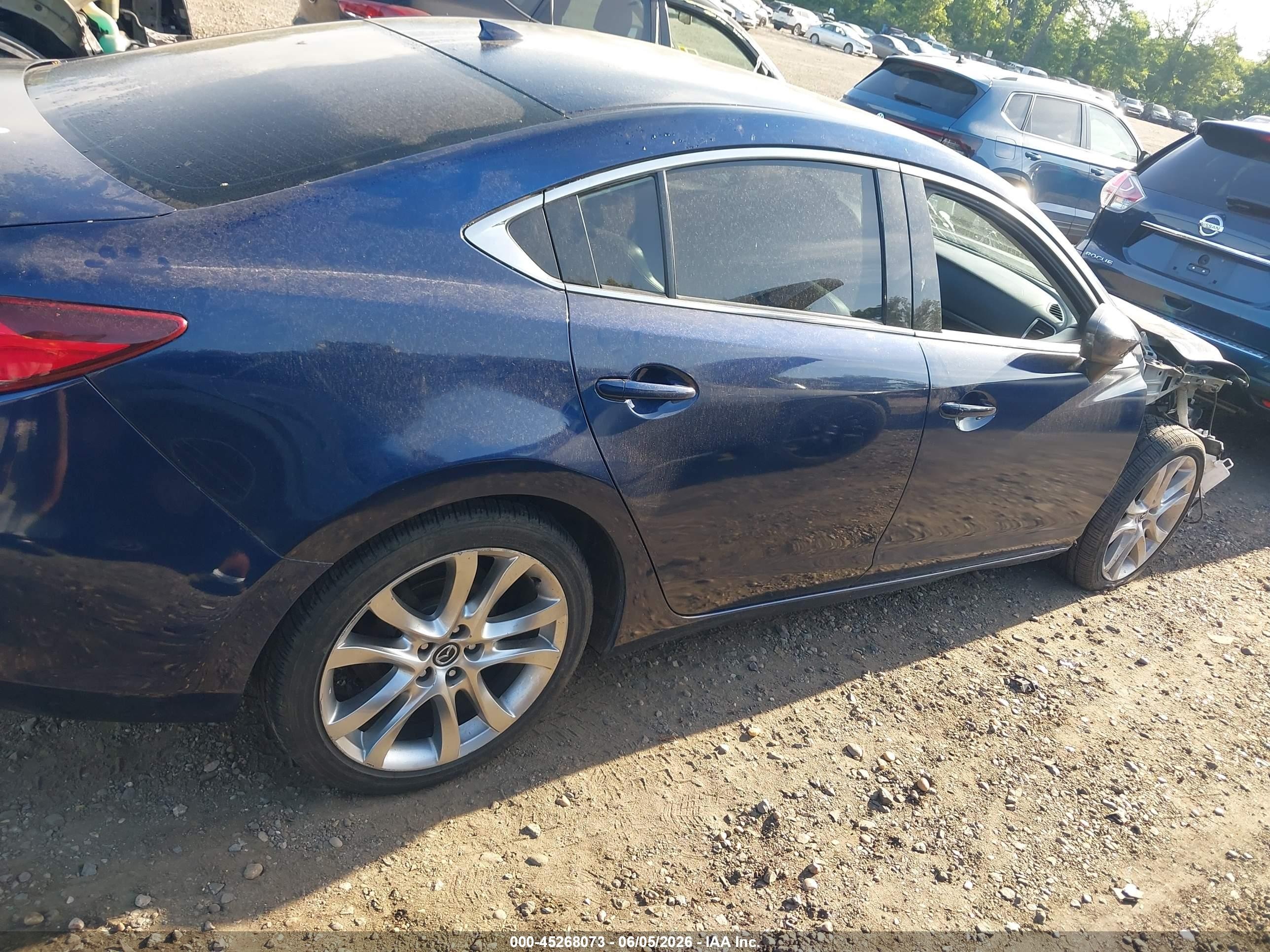 2015 Mazda Mazda6 I Grand Touring Blue vin: JM1GJ1W53F1188309