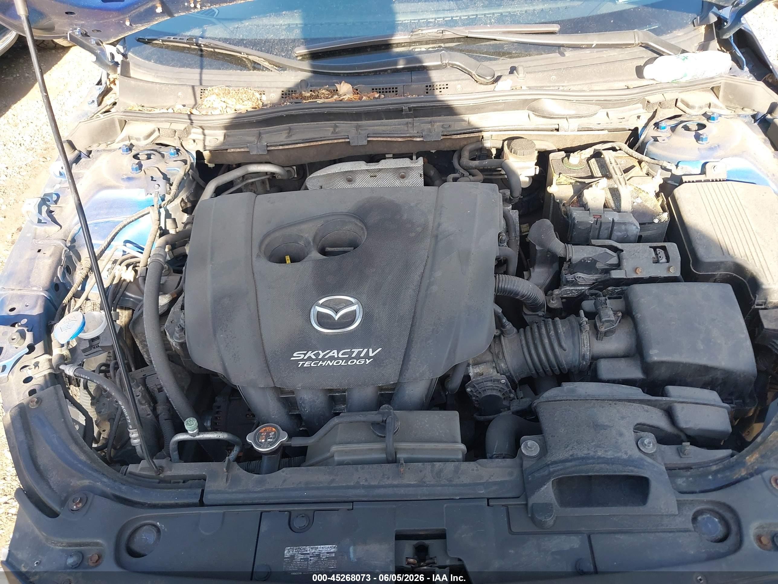 2015 Mazda Mazda6 I Grand Touring Blue vin: JM1GJ1W53F1188309