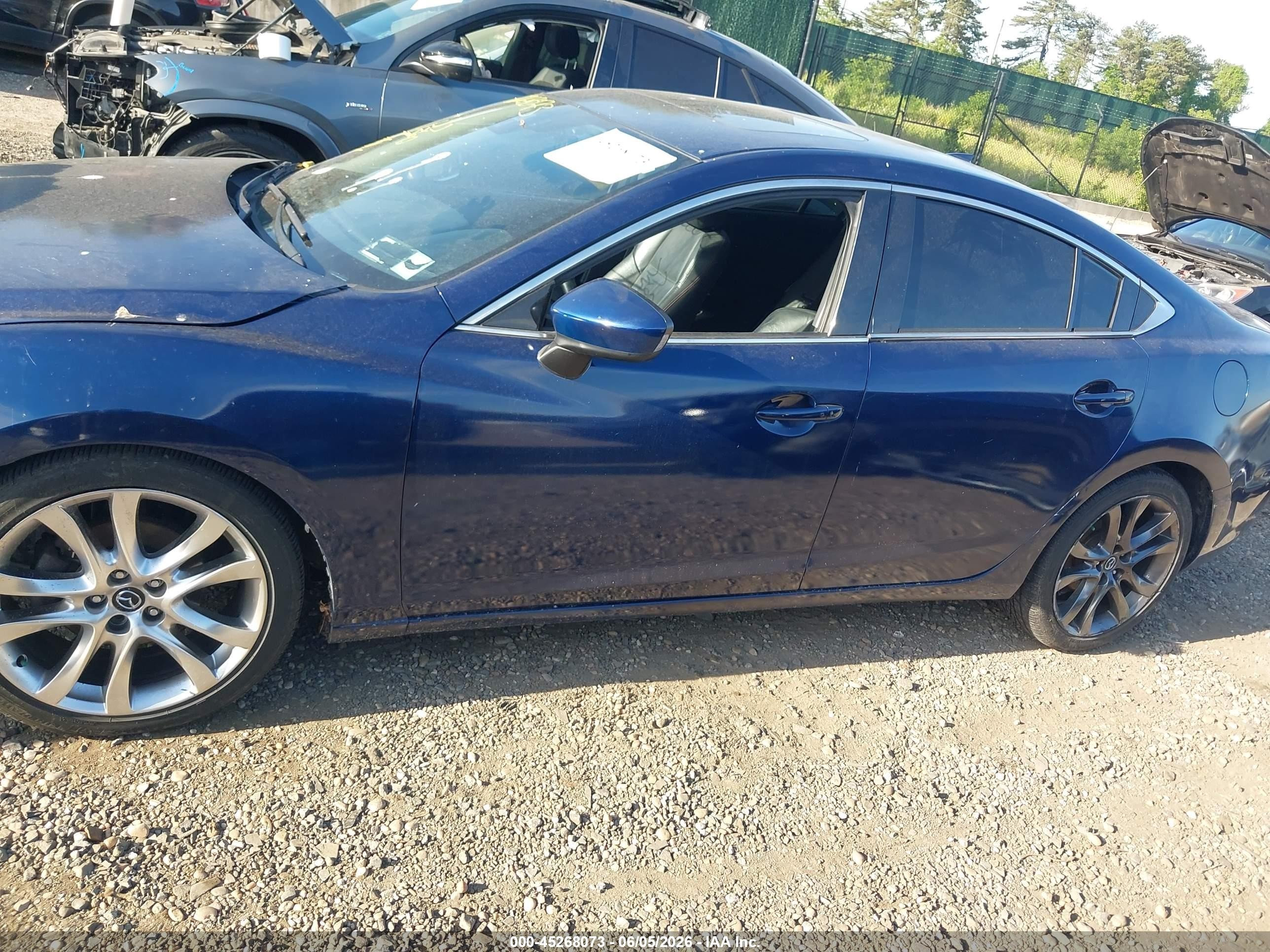 2015 Mazda Mazda6 I Grand Touring Blue vin: JM1GJ1W53F1188309