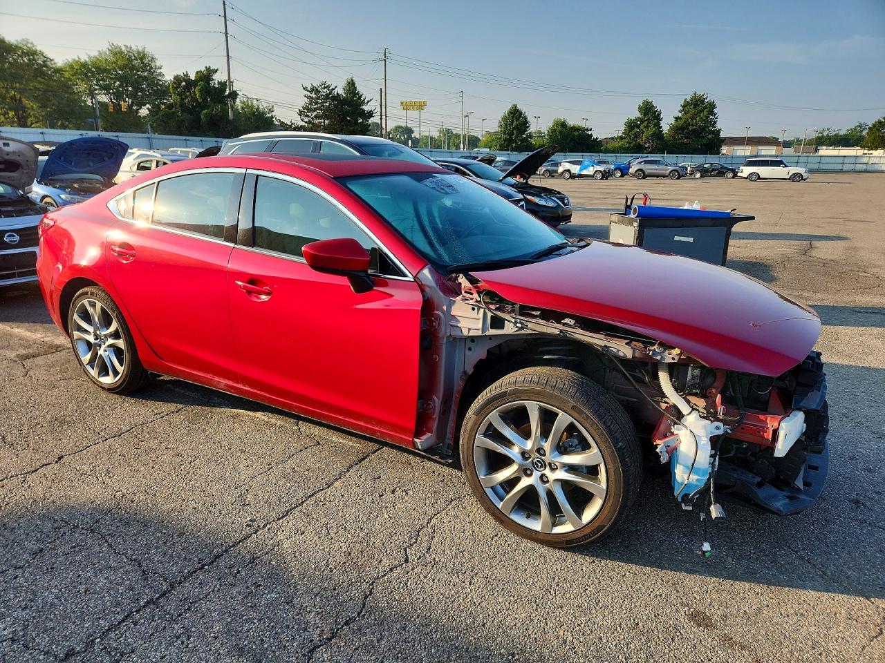 2015 Mazda 6 Grand Touring Red vin: JM1GJ1W53F1212852