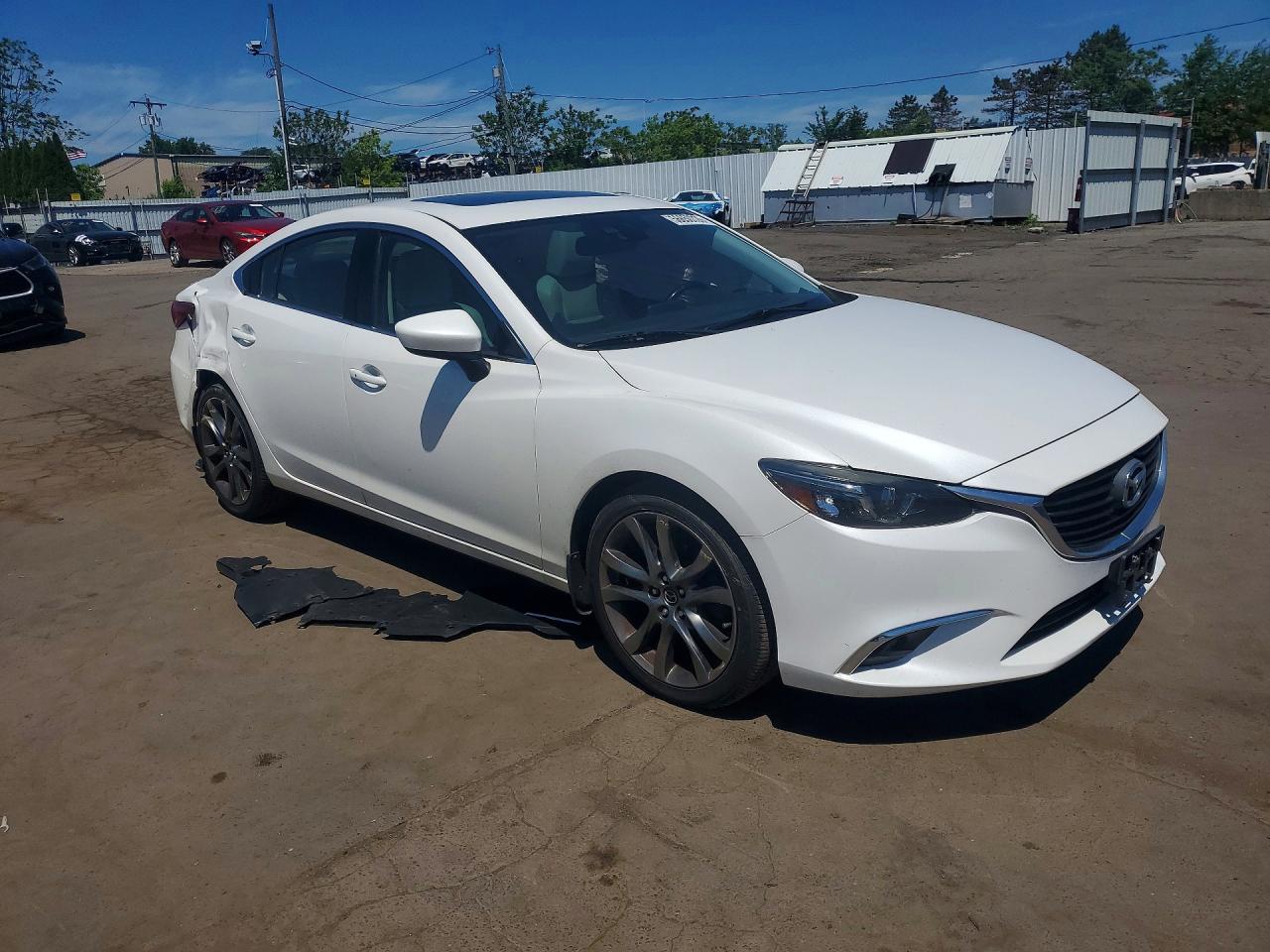 2016 Mazda 6 Grand Touring Белый vin: JM1GJ1W53G1472282
