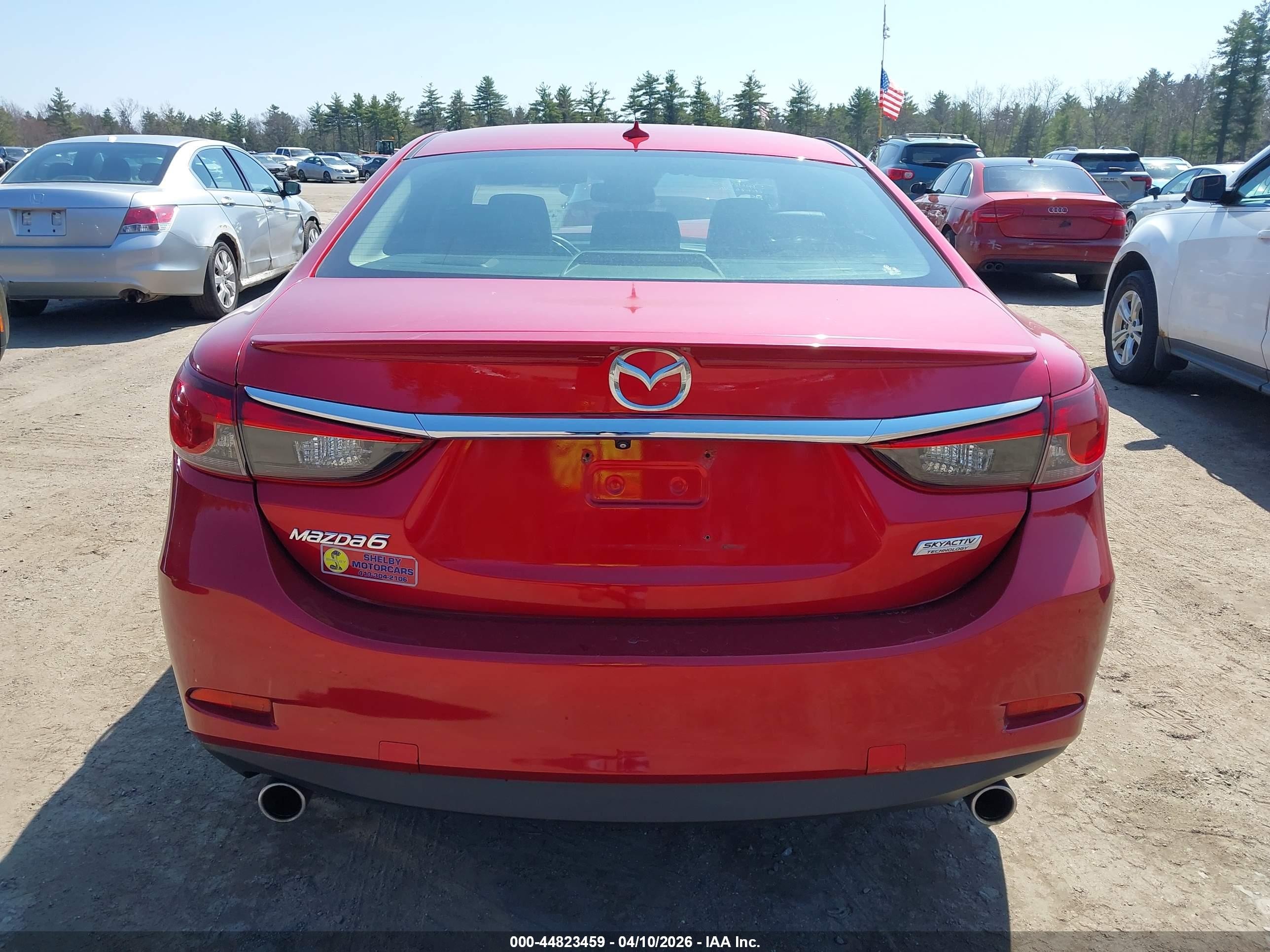 2014 Mazda Mazda6 I Grand Touring Red vin: JM1GJ1W54E1103010