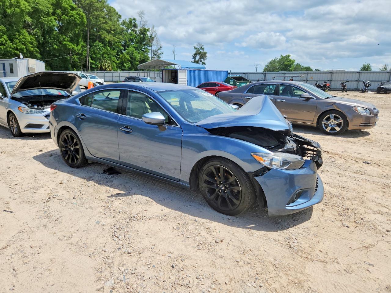 2015 Mazda 6 Blue vin: JM1GJ1W54F1187797