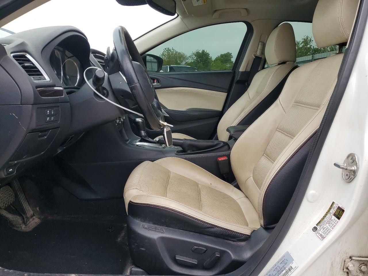 2015 Mazda 6 Grand Touring Белый vin: JM1GJ1W54F1220975