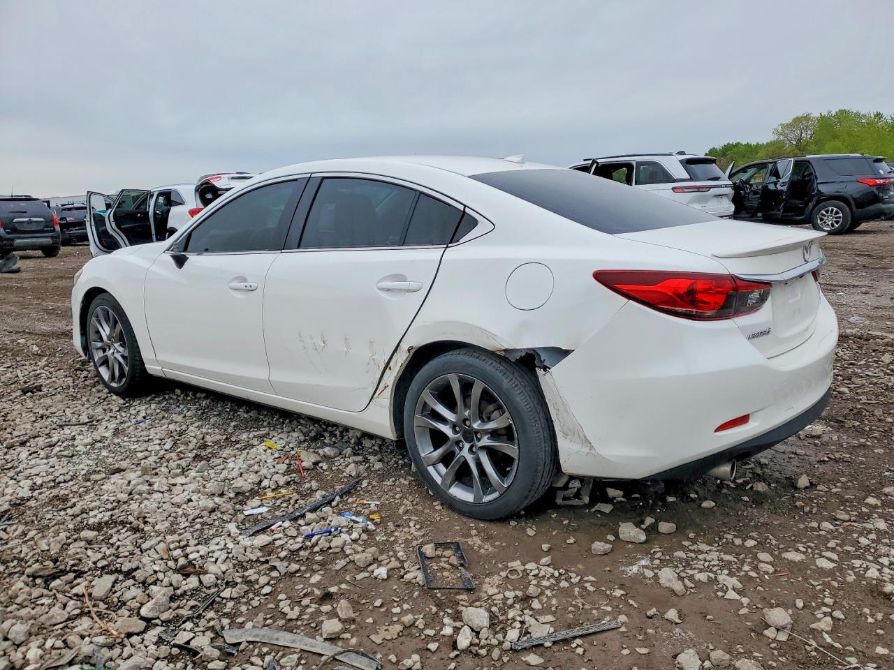 2015 Mazda 6 Grand Touring Белый vin: JM1GJ1W54F1220975