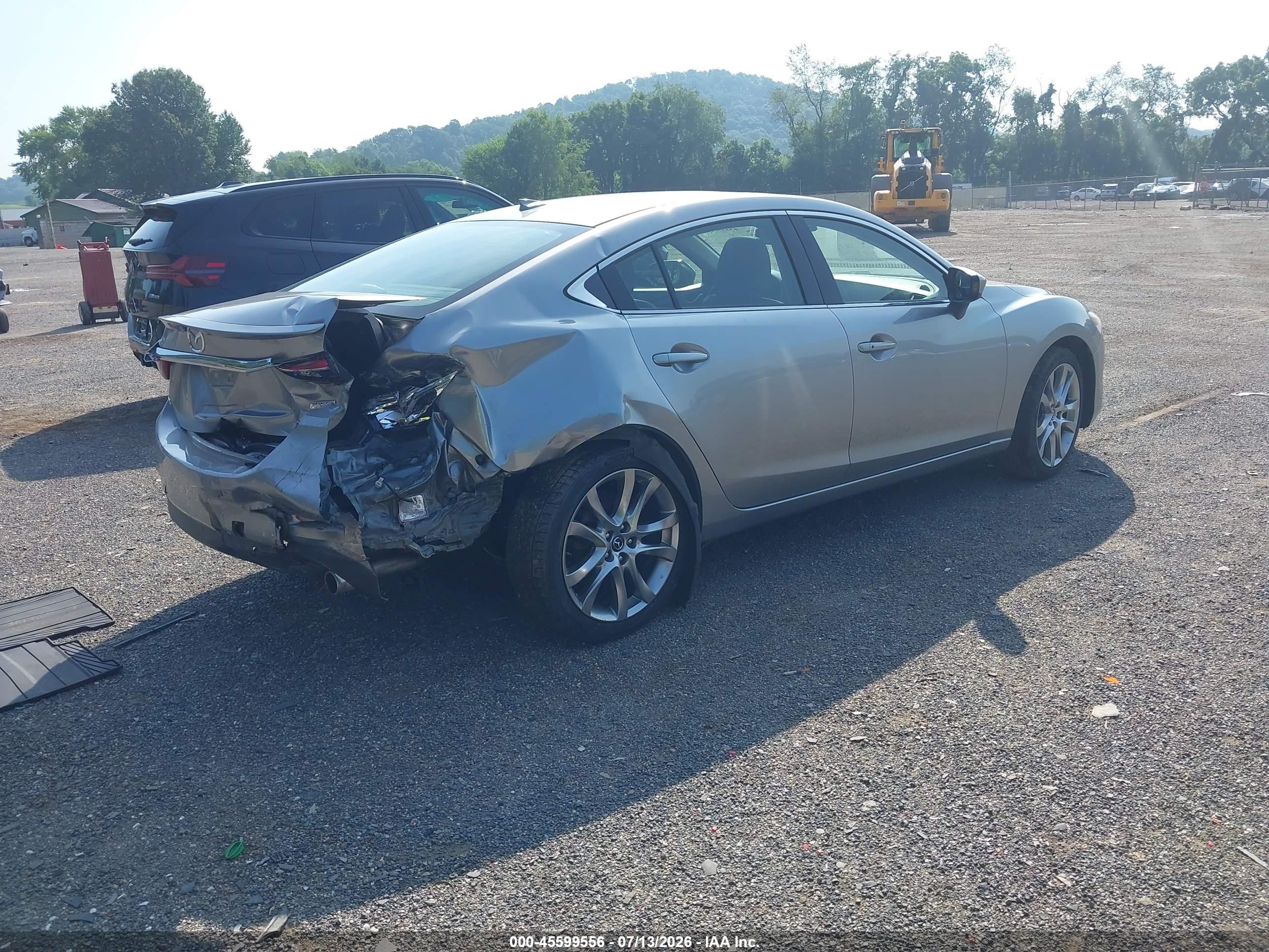 2014 Mazda Mazda6 I Grand Touring Silver vin: JM1GJ1W55E1103694