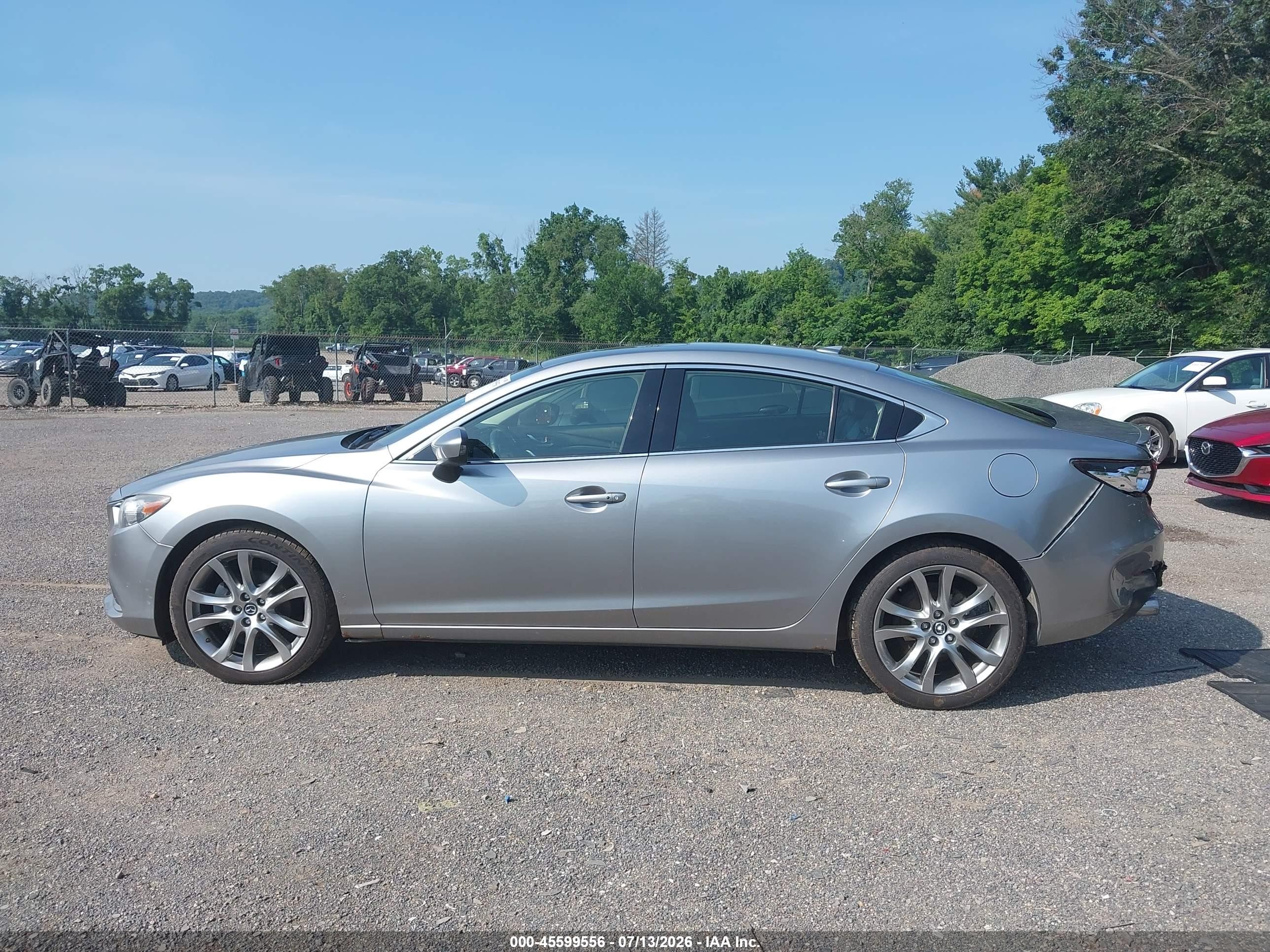 2014 Mazda Mazda6 I Grand Touring Silver vin: JM1GJ1W55E1103694