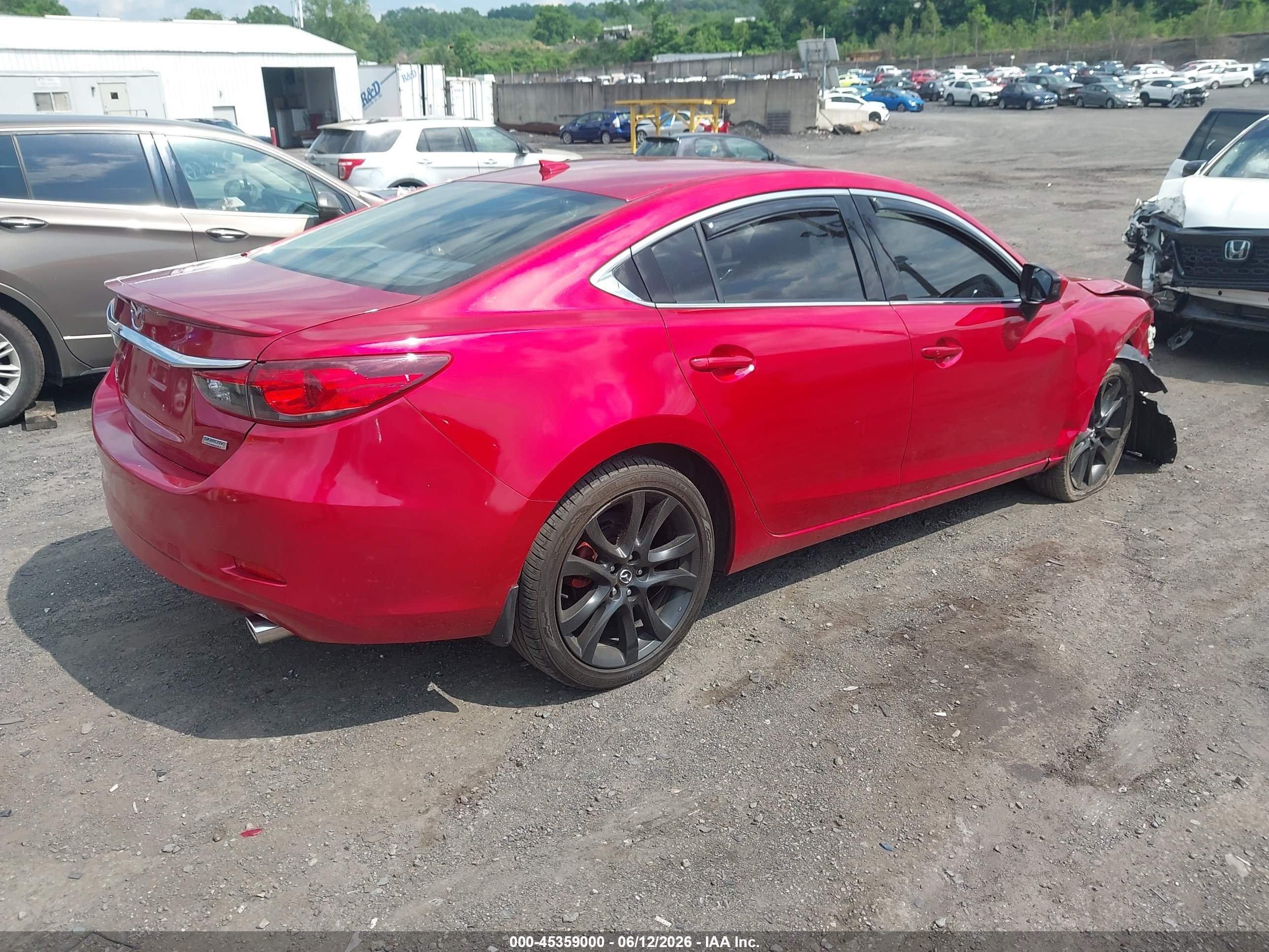 2014 Mazda Mazda6 I Grand Touring Red vin: JM1GJ1W55E1109074