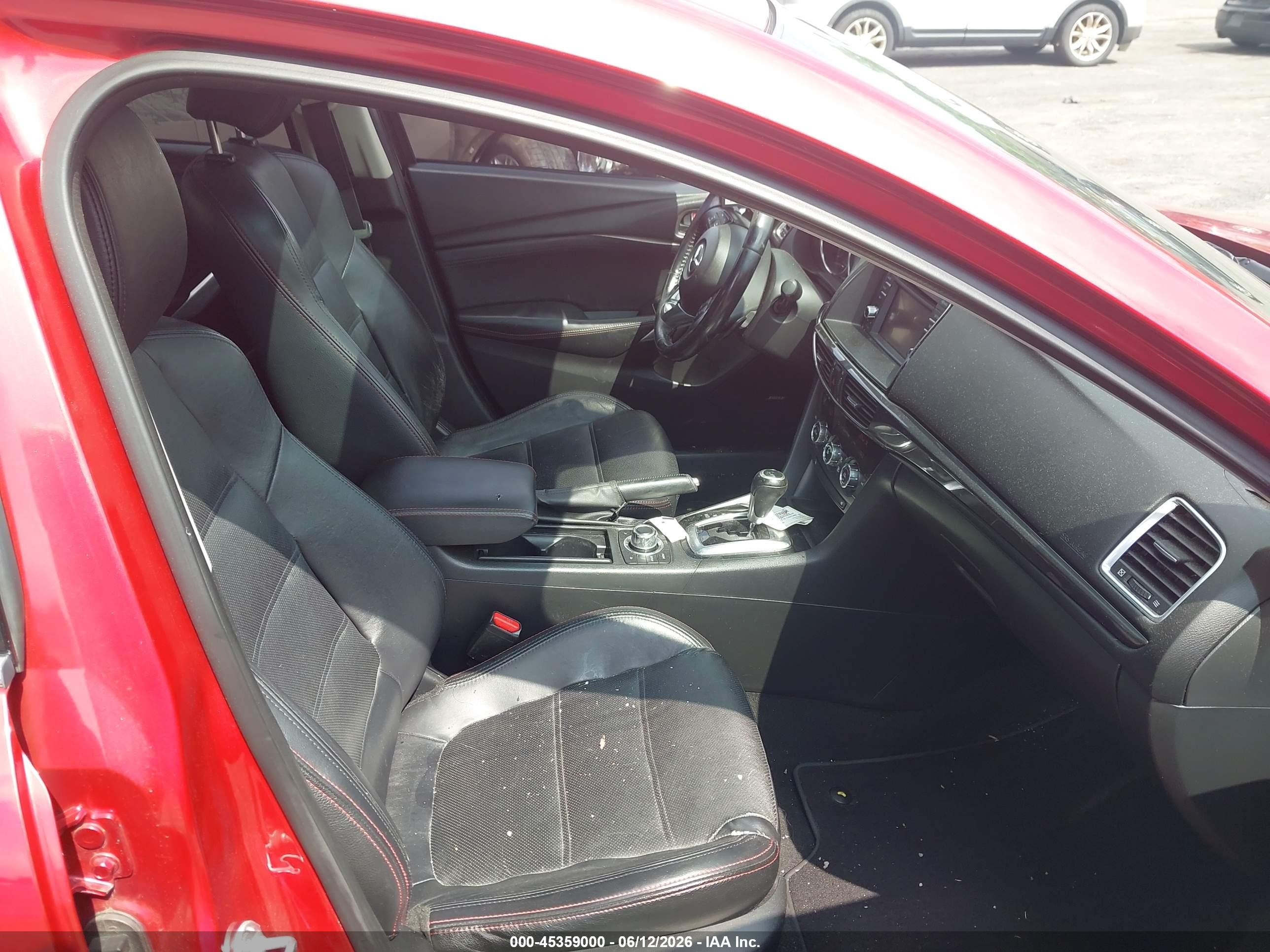2014 Mazda Mazda6 I Grand Touring Red vin: JM1GJ1W55E1109074