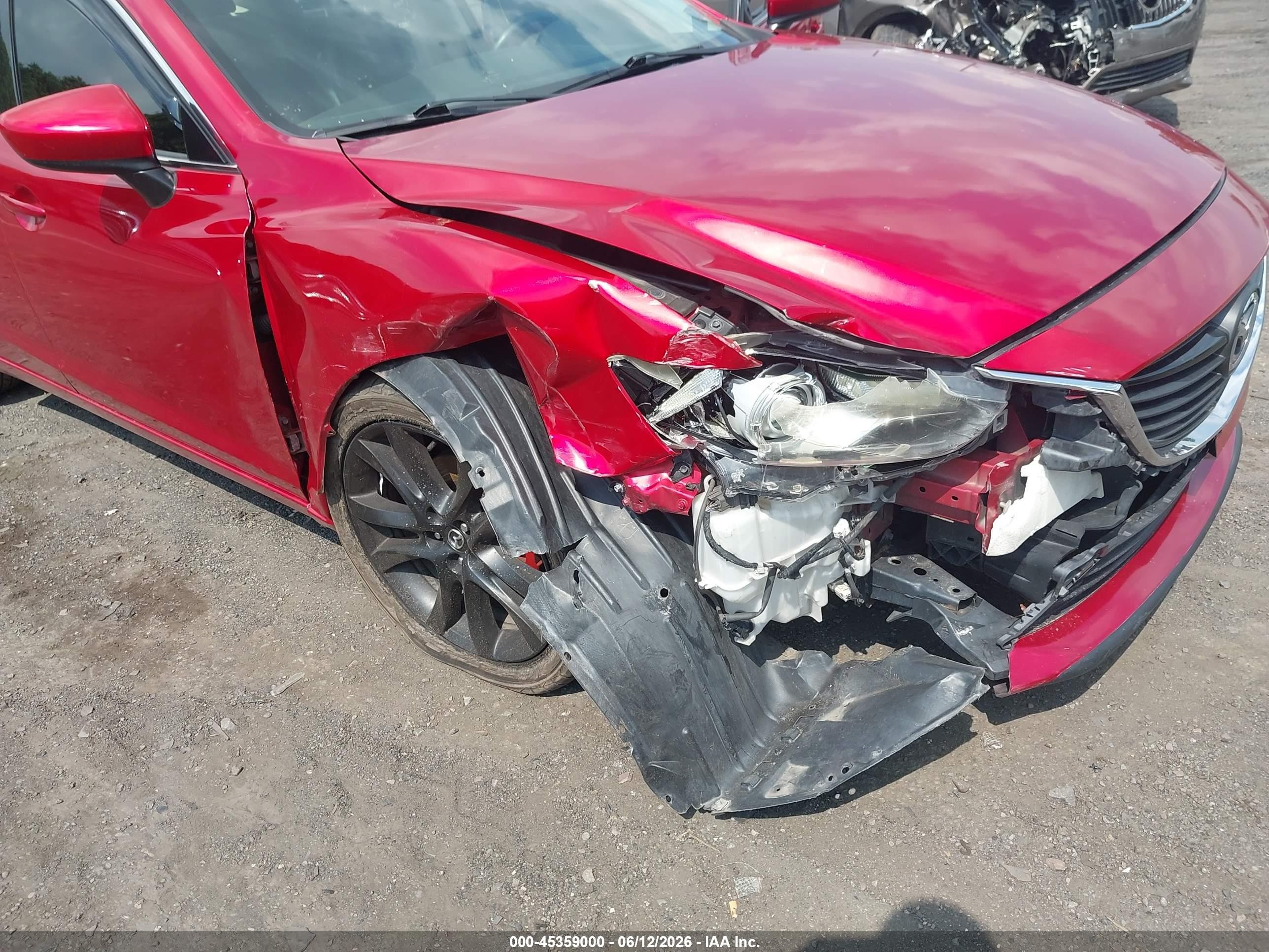 2014 Mazda Mazda6 I Grand Touring Red vin: JM1GJ1W55E1109074