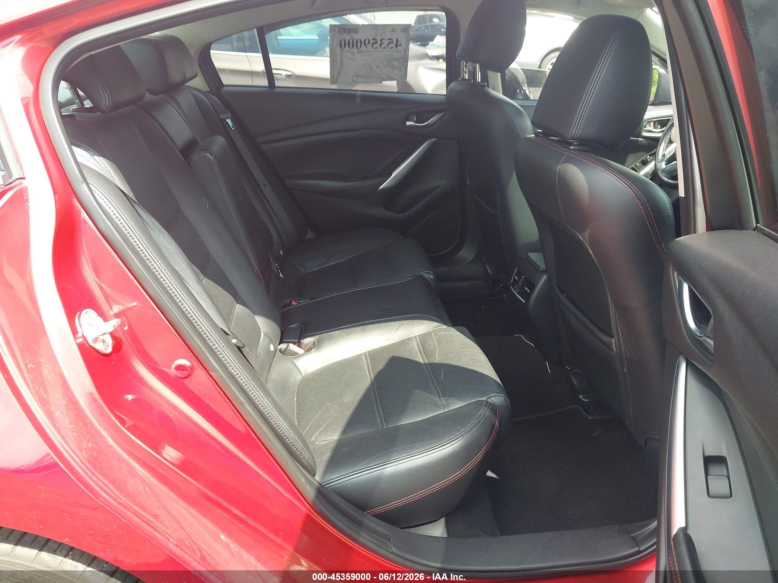 2014 Mazda Mazda6 I Grand Touring Red vin: JM1GJ1W55E1109074