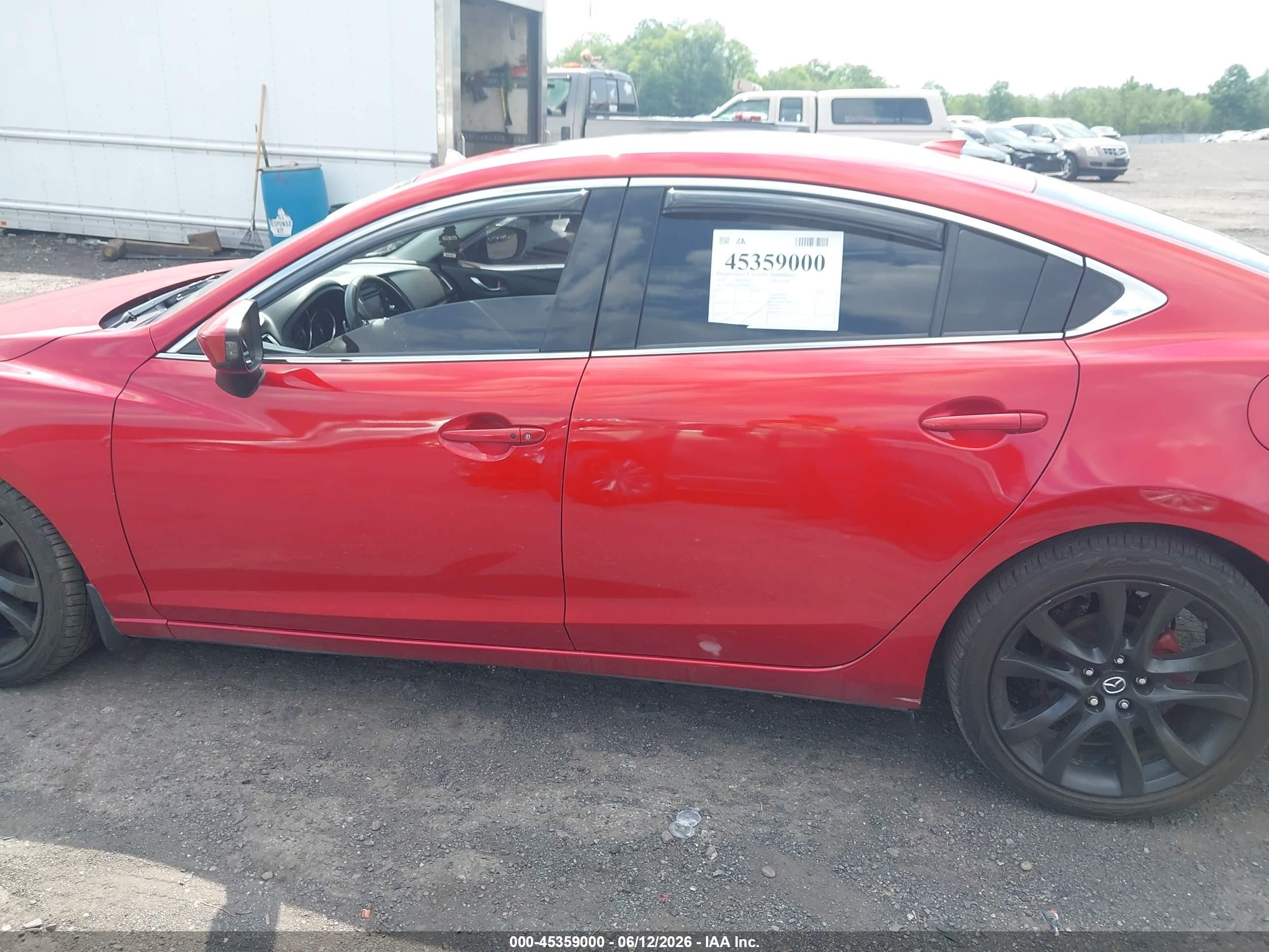 2014 Mazda Mazda6 I Grand Touring Red vin: JM1GJ1W55E1109074