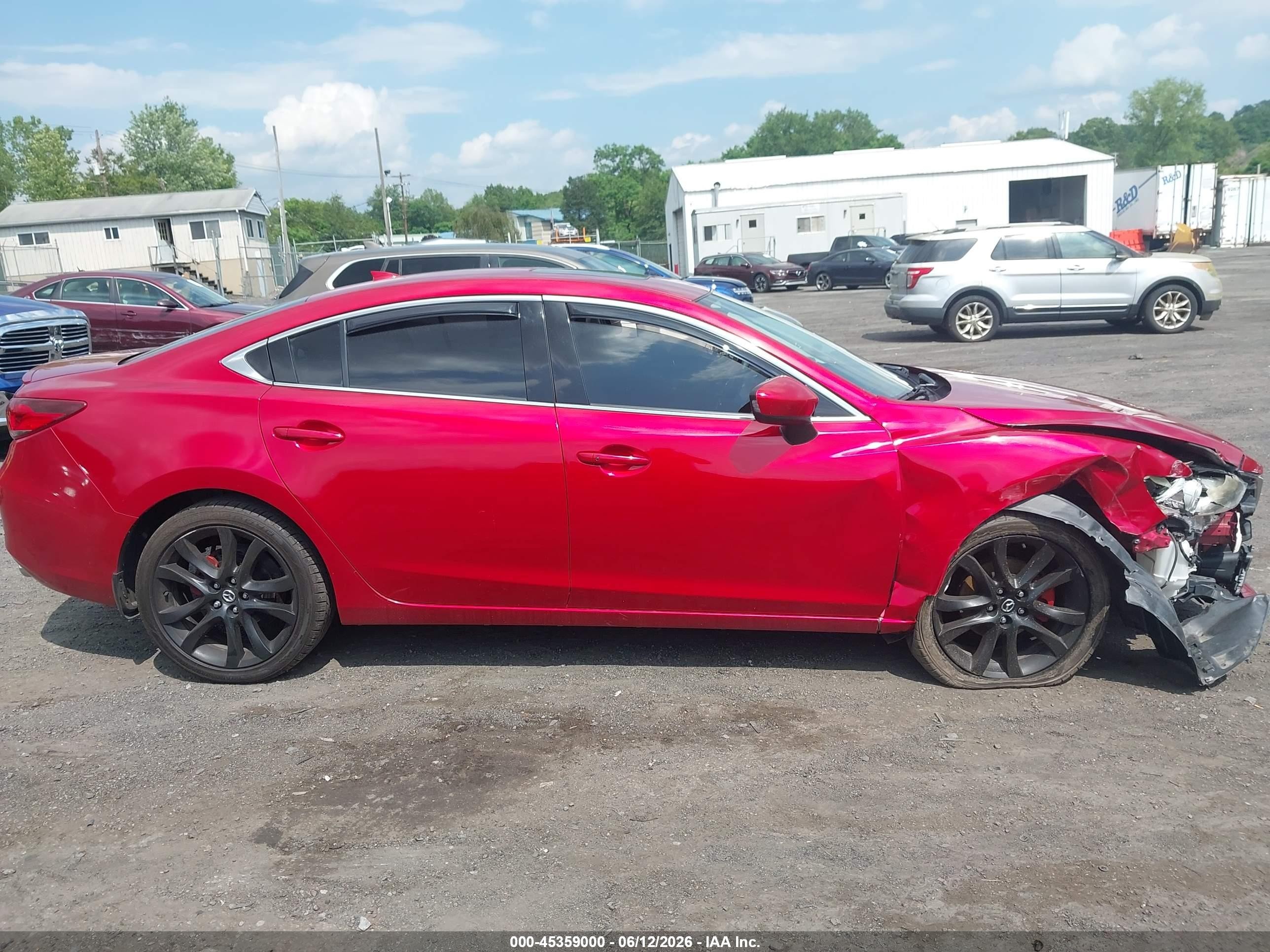 2014 Mazda Mazda6 I Grand Touring Red vin: JM1GJ1W55E1109074
