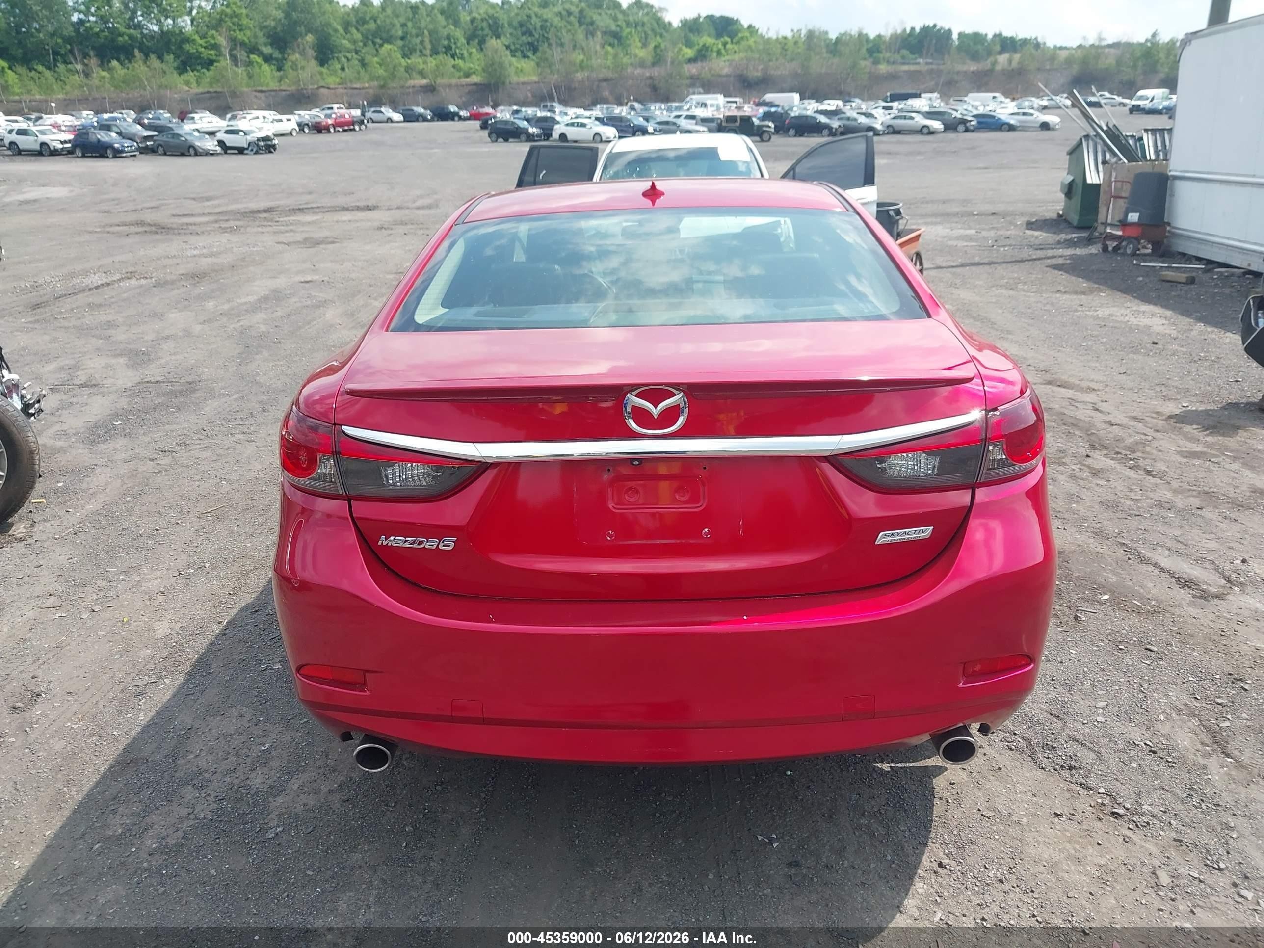 2014 Mazda Mazda6 I Grand Touring Red vin: JM1GJ1W55E1109074