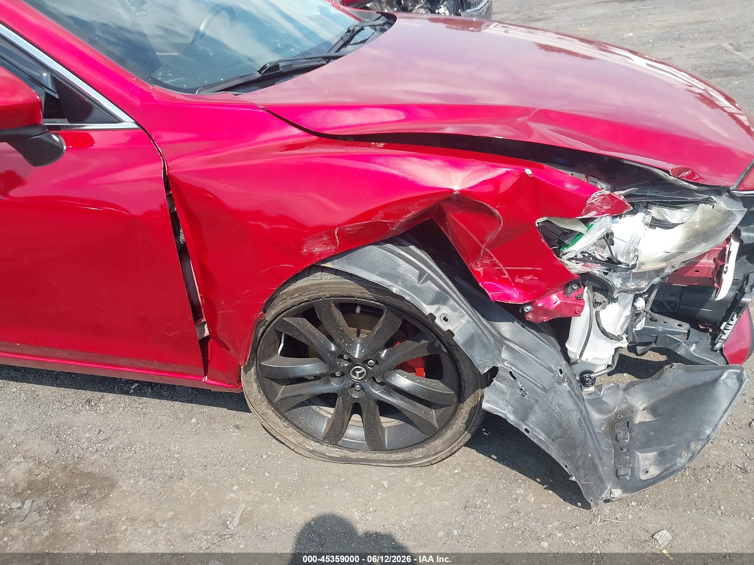 2014 Mazda Mazda6 I Grand Touring Red vin: JM1GJ1W55E1109074