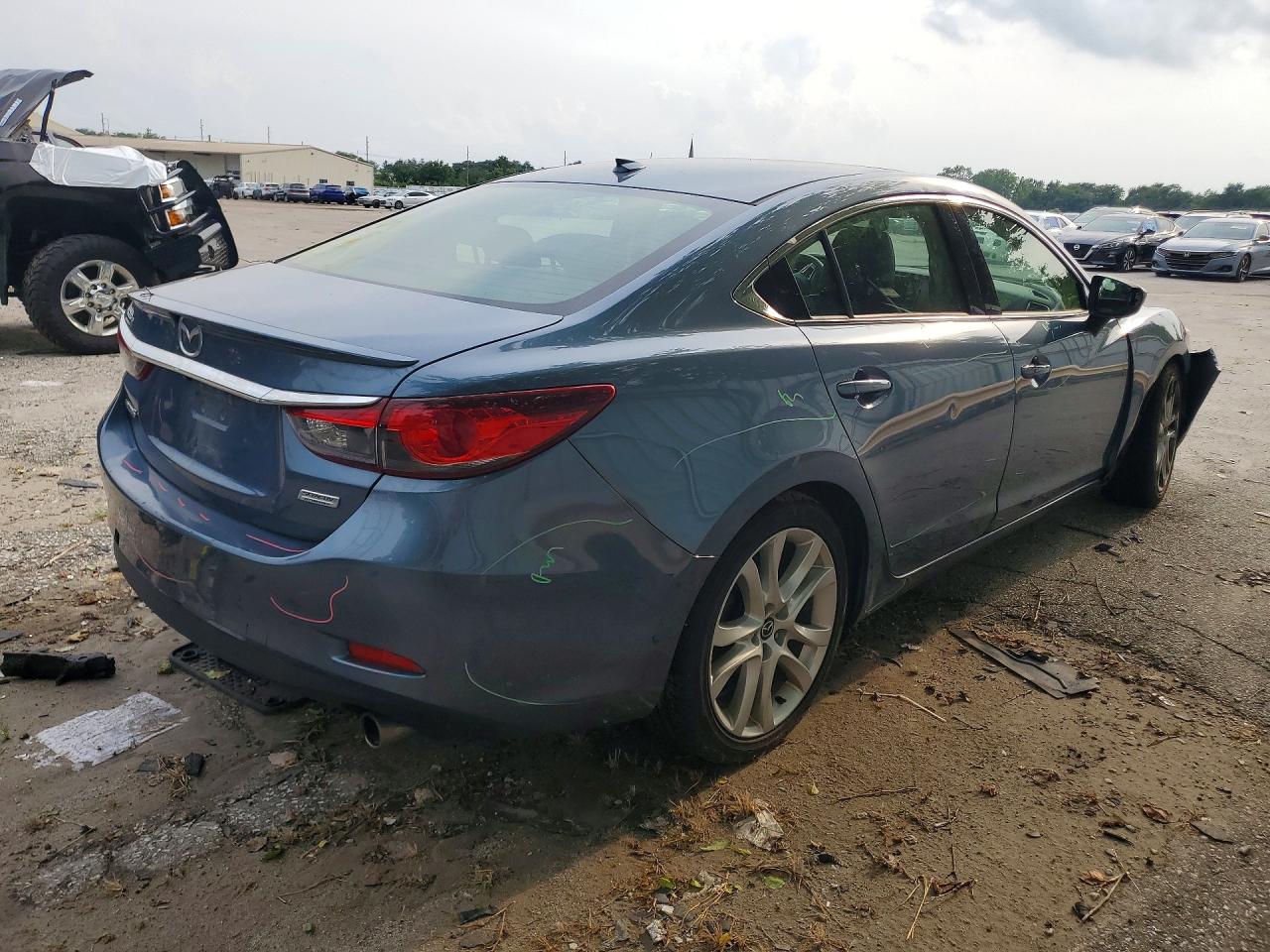 2014 Mazda 6 Grand Touring Blue vin: JM1GJ1W55E1111360