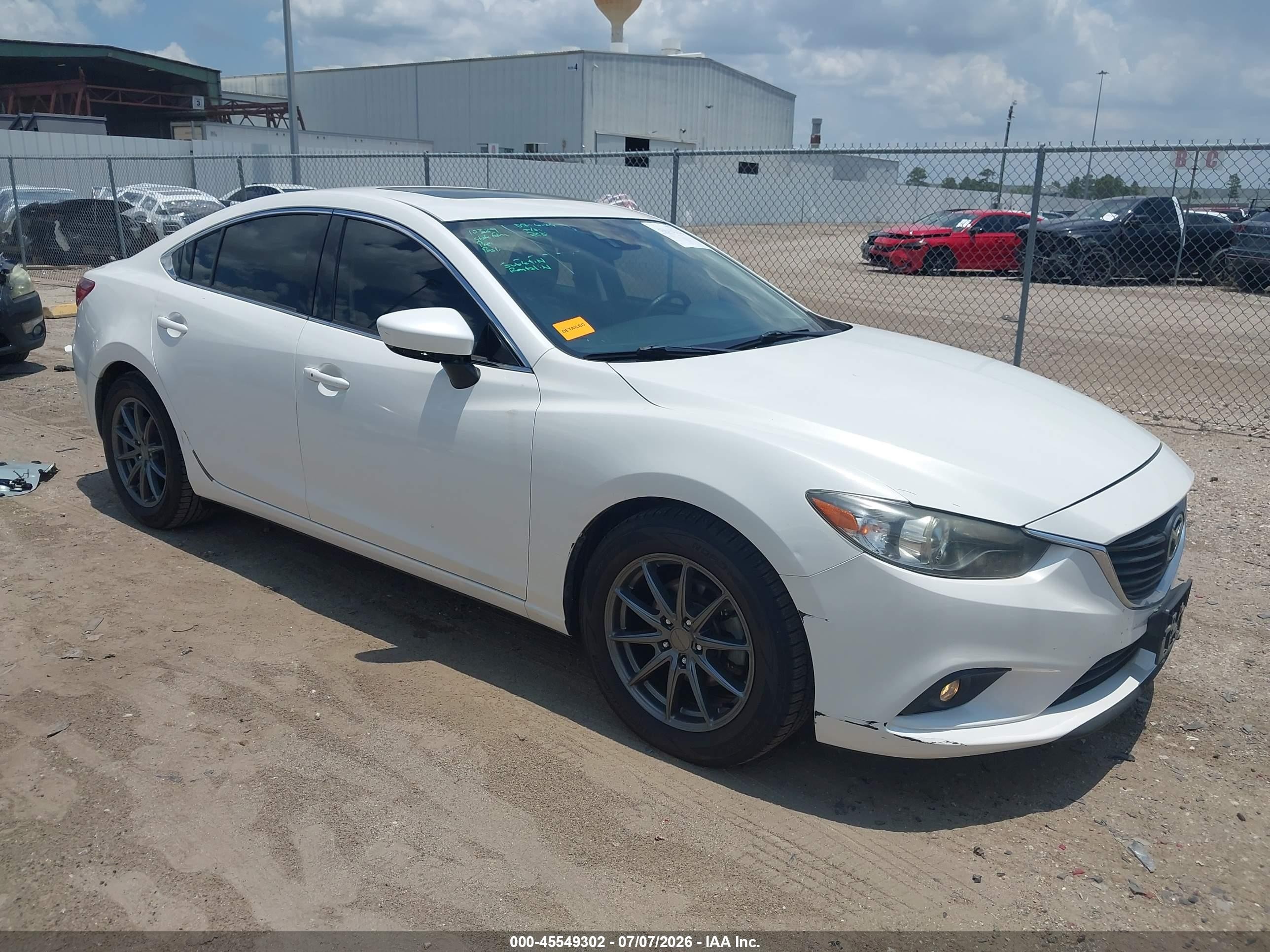 2015 Mazda Mazda6 I Grand Touring White vin: JM1GJ1W55F1179613