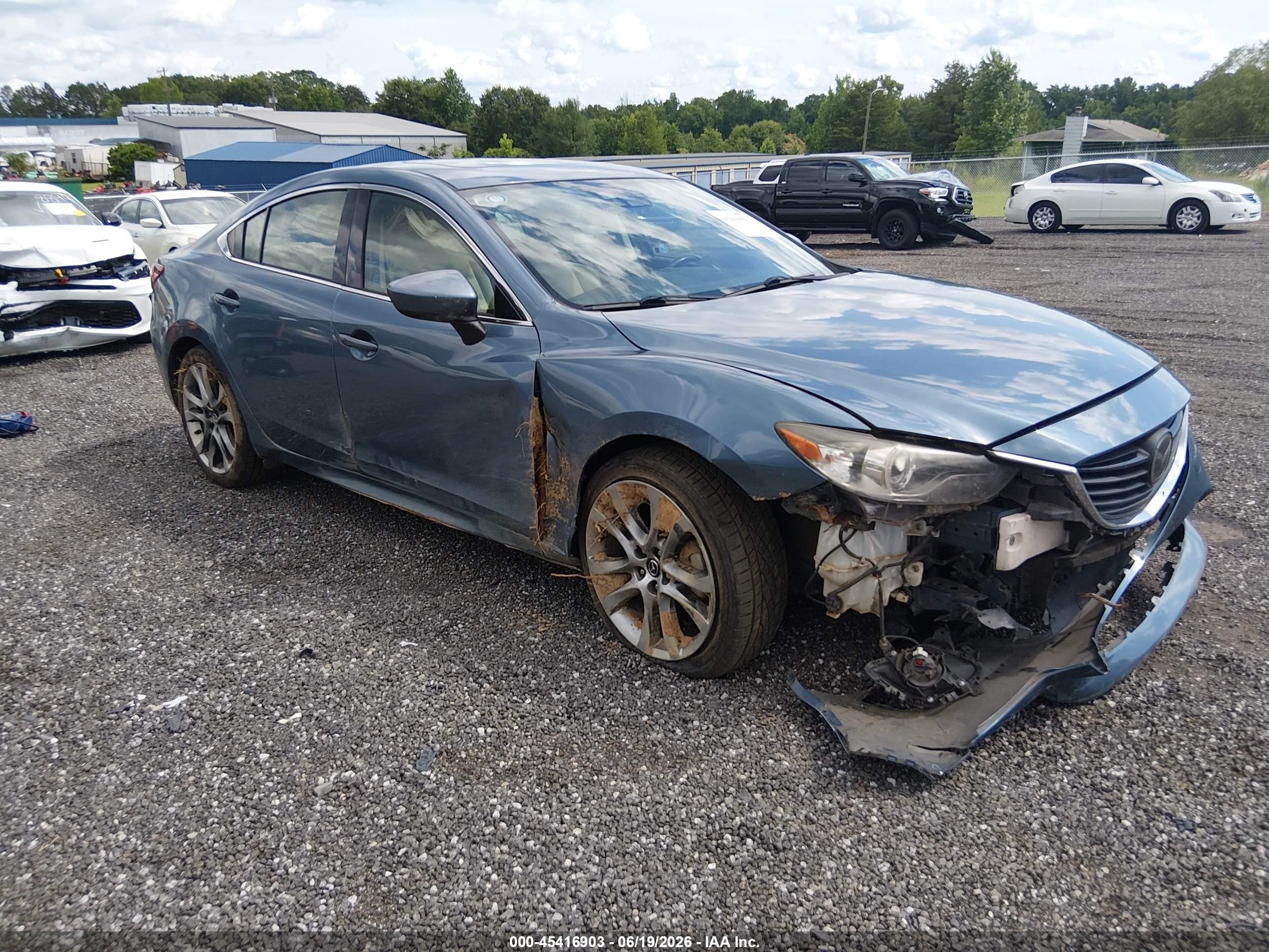 2015 Mazda Mazda6 I Grand Touring Blue vin: JM1GJ1W55F1191437