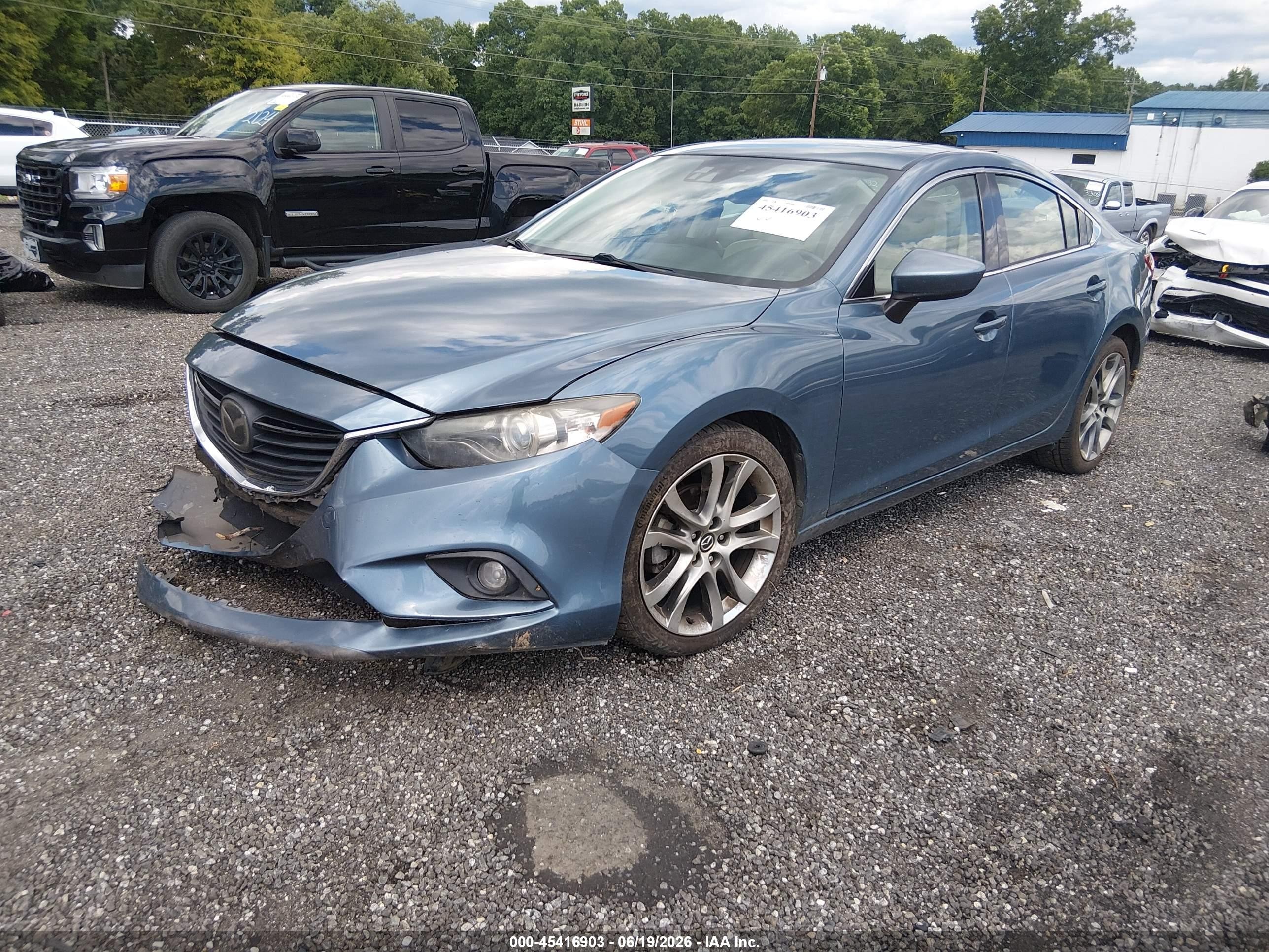 2015 Mazda Mazda6 I Grand Touring Blue vin: JM1GJ1W55F1191437