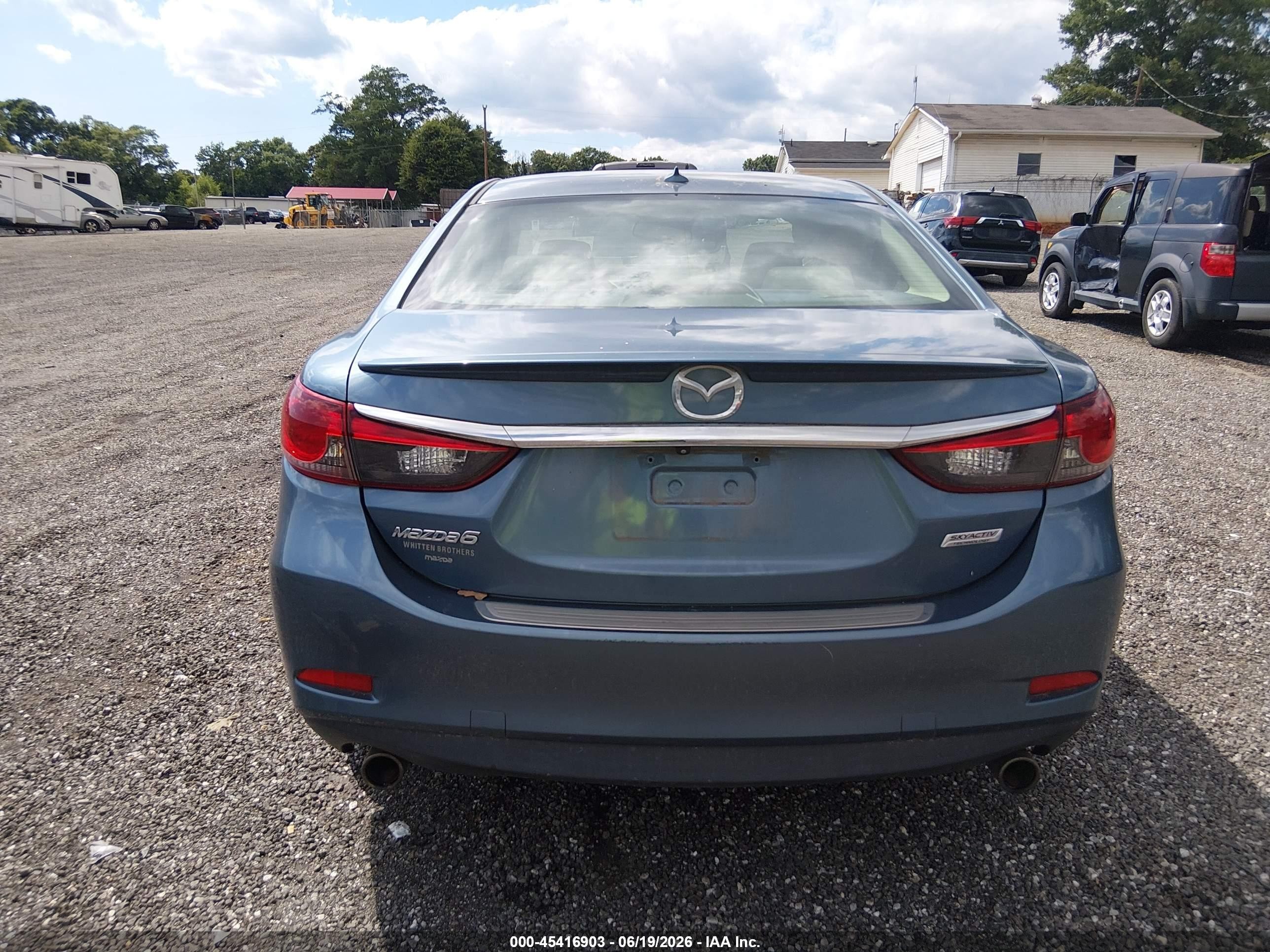 2015 Mazda Mazda6 I Grand Touring Blue vin: JM1GJ1W55F1191437