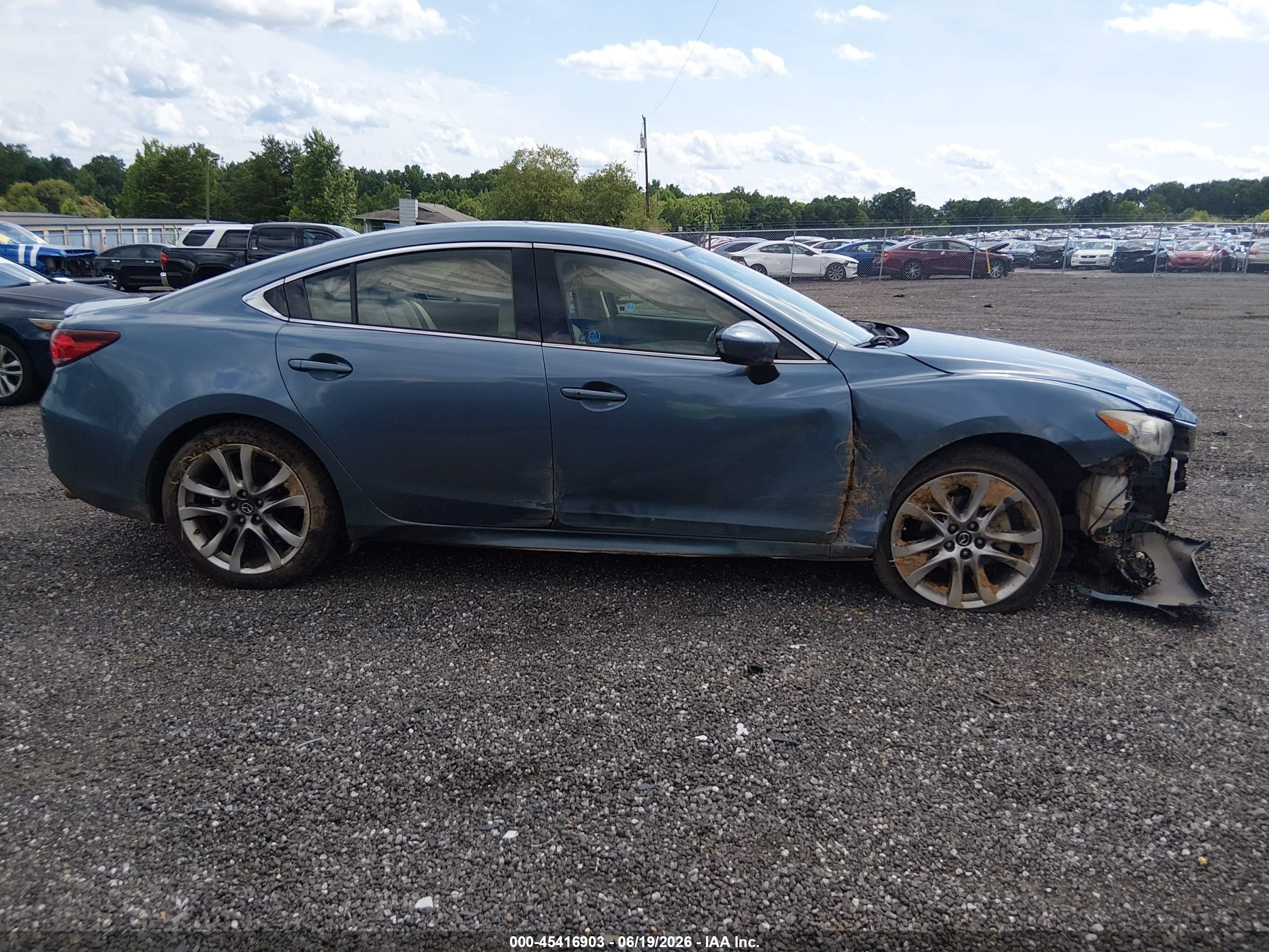 2015 Mazda Mazda6 I Grand Touring Blue vin: JM1GJ1W55F1191437