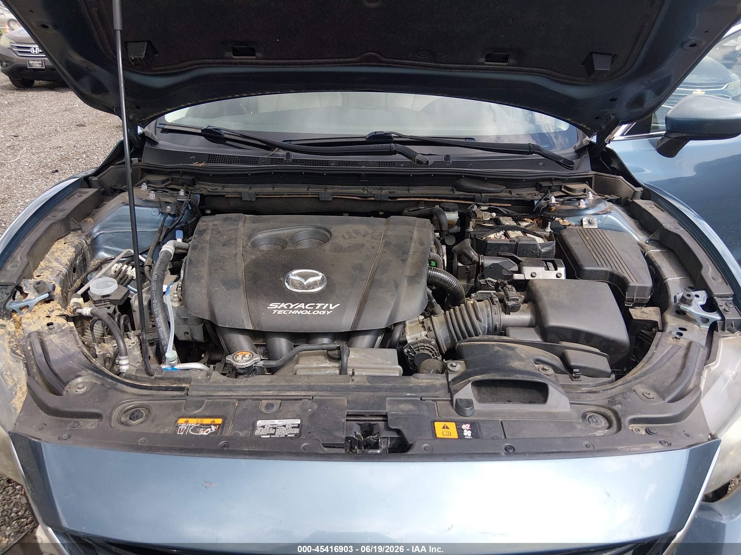 2015 Mazda Mazda6 I Grand Touring Blue vin: JM1GJ1W55F1191437