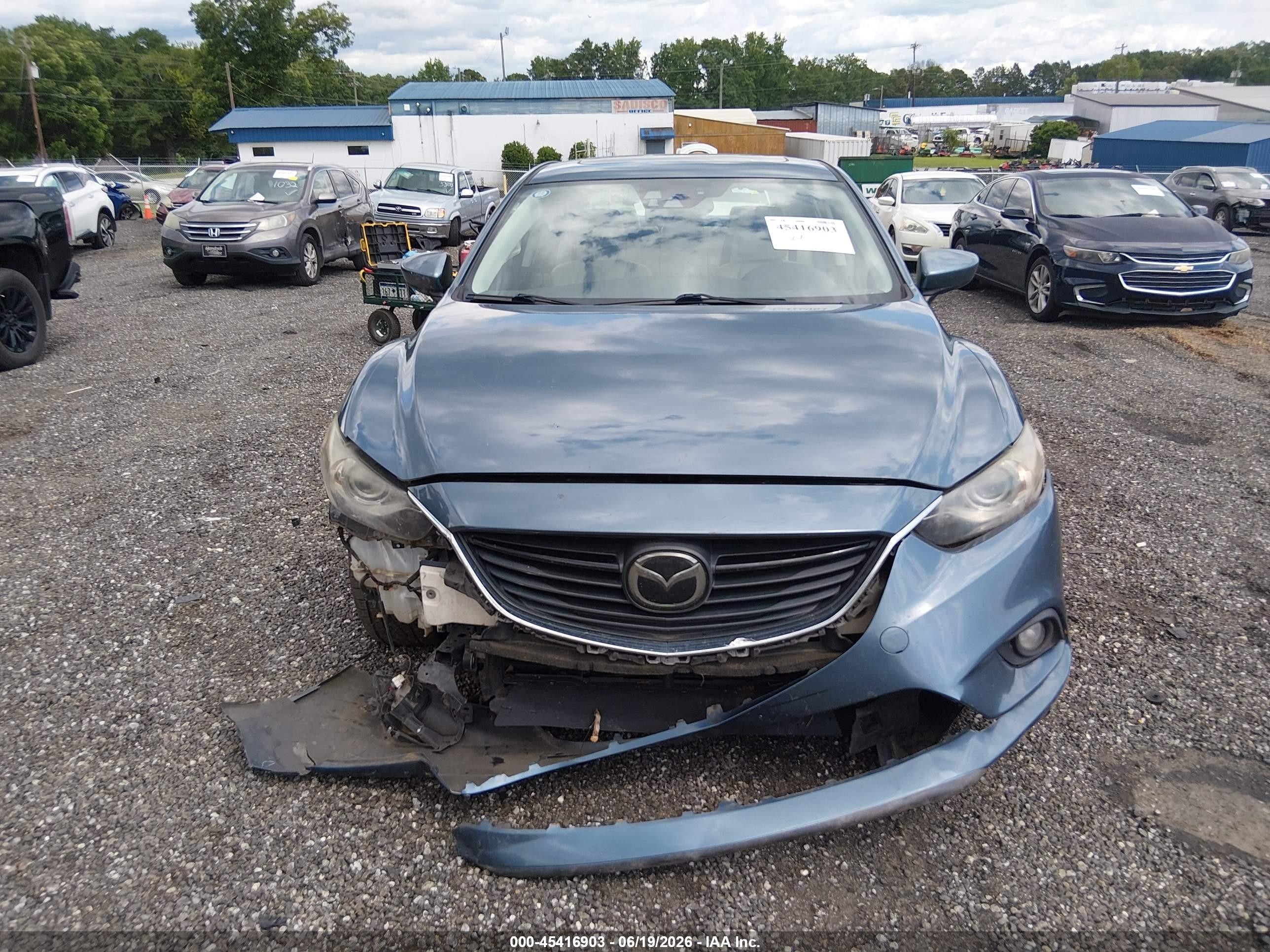 2015 Mazda Mazda6 I Grand Touring Blue vin: JM1GJ1W55F1191437