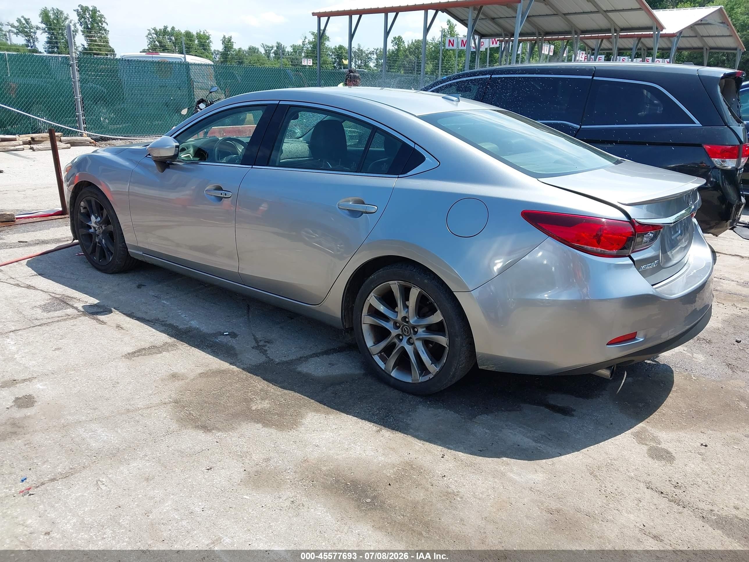 2015 Mazda Mazda6 I Grand Touring Silver vin: JM1GJ1W55F1221066